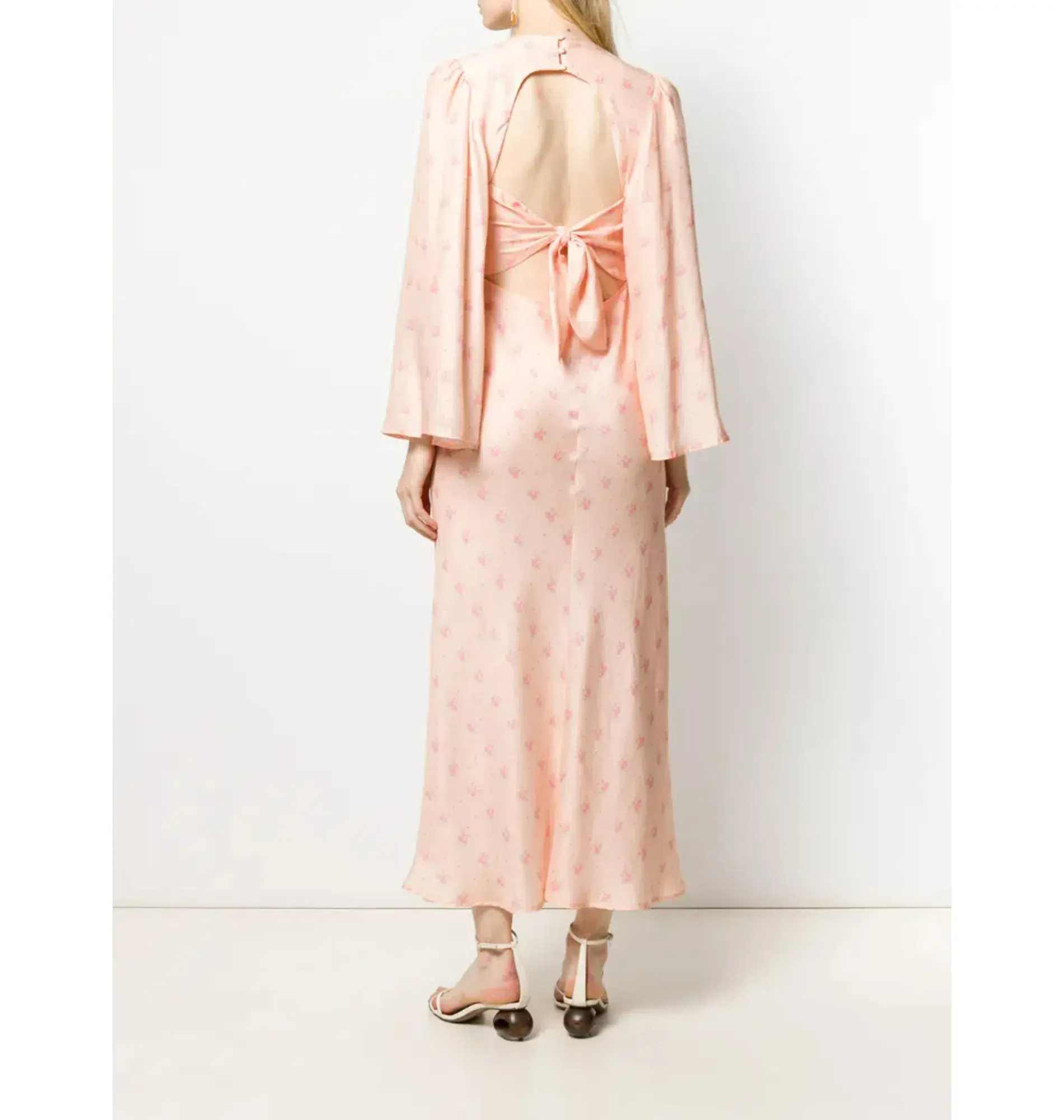 Rixo Nadia Middi Dress Buttercup Size UK 10 - Image 3