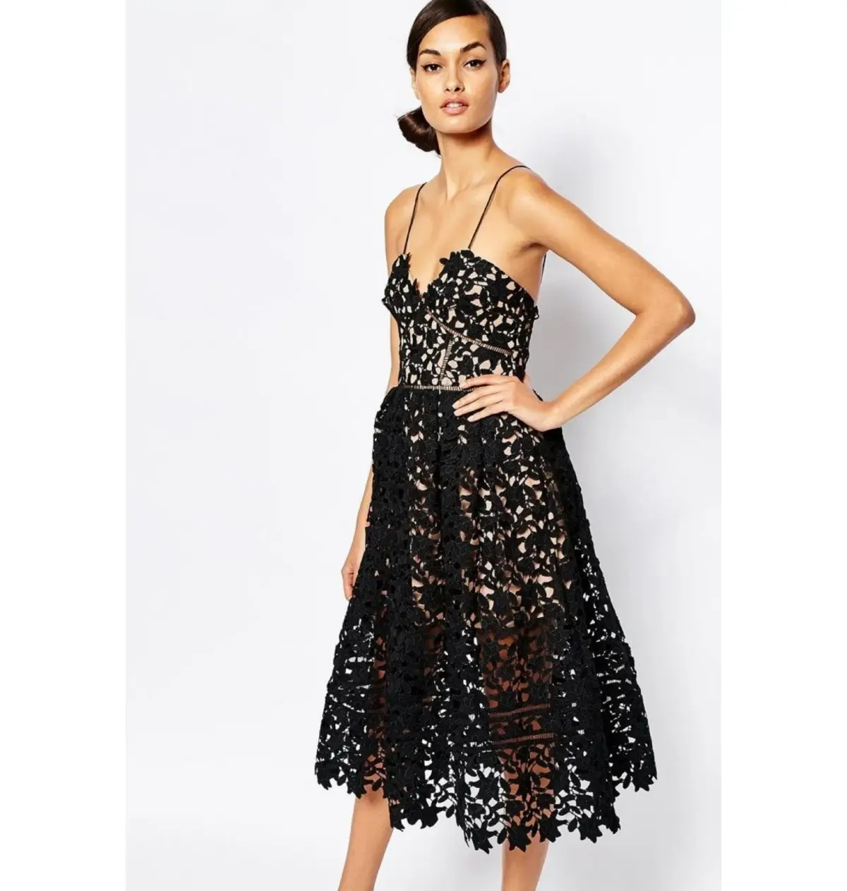 Self-Portrait Azaelea Dress Black Size UK 10 - Image 3