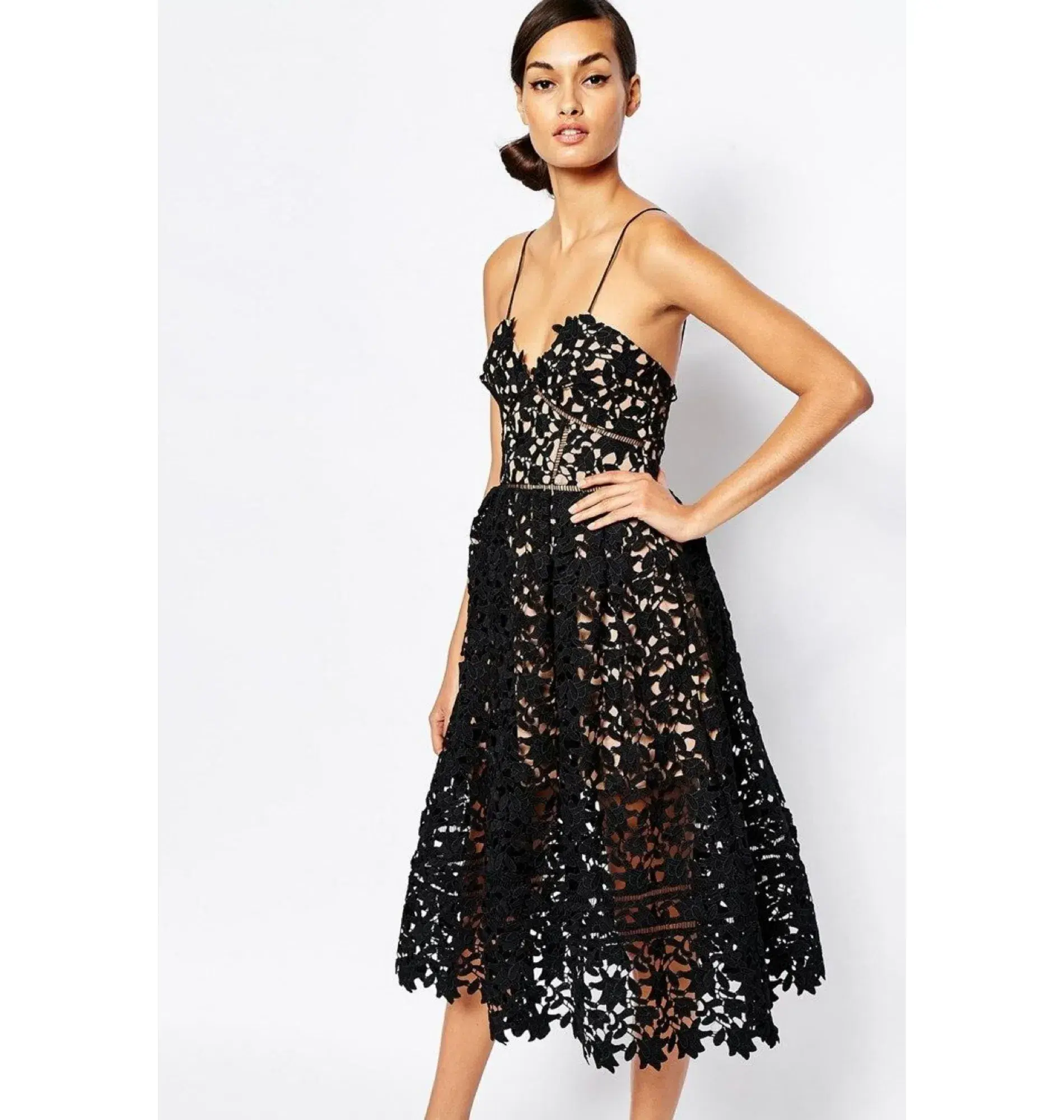 Self-Portrait Azaelea Dress Black Size UK 10 - Image 3