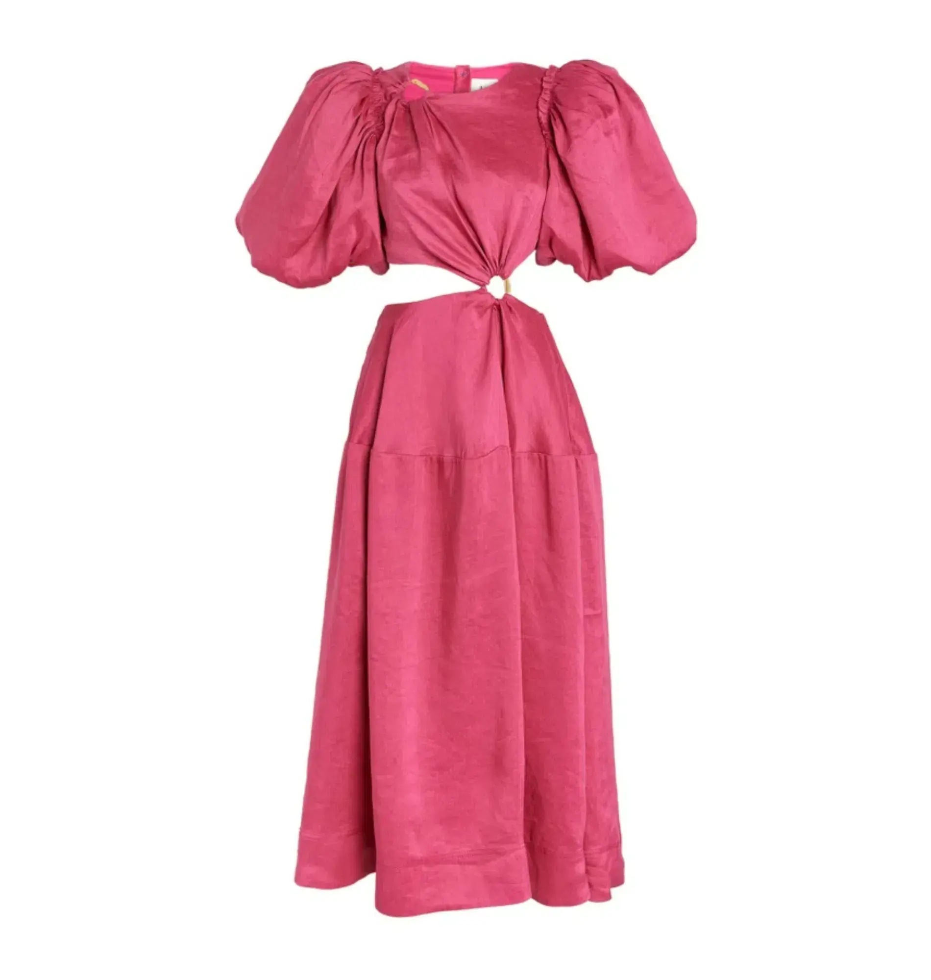 Aje Vanades Cut Out Dress Fuchsia Pink Size UK 12 - Image 4