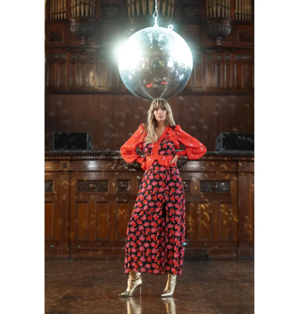 Queens Of Archive Chrissie NYC Dress Floral Size UK 10 - Image 1