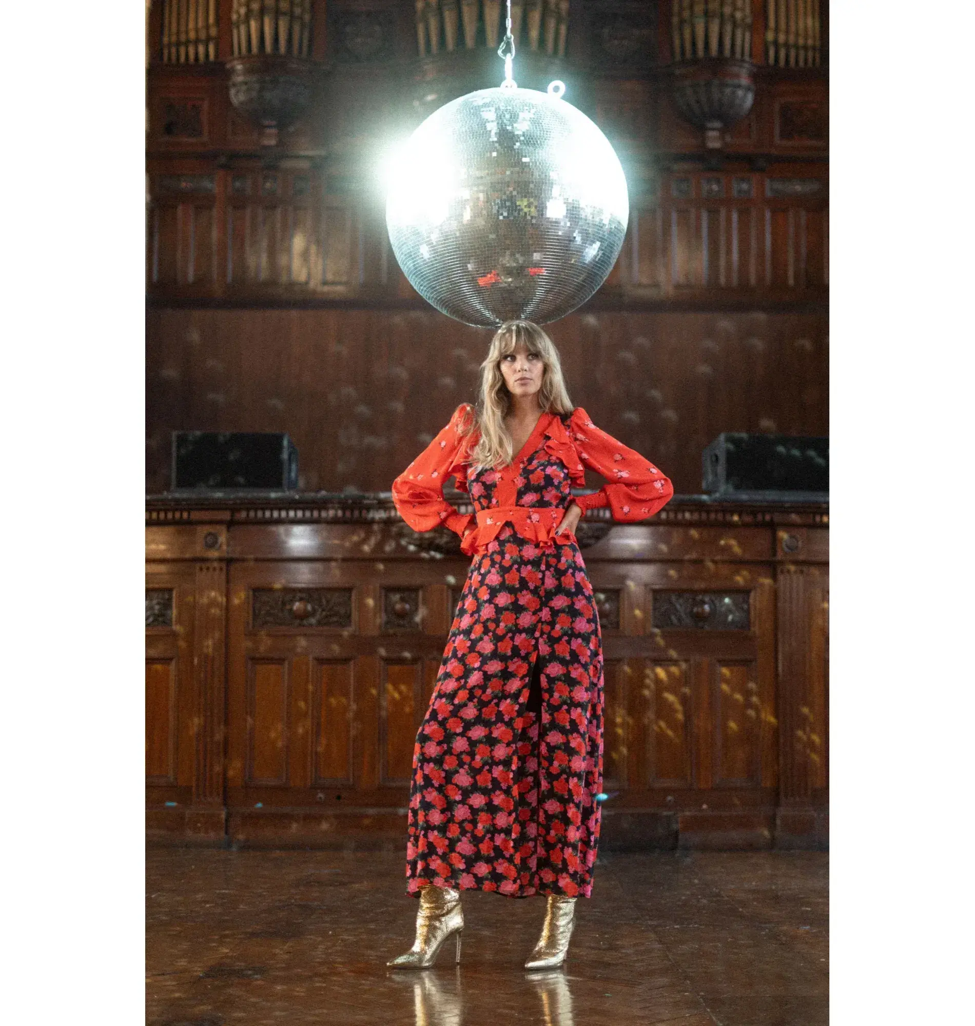 Queens Of Archive Chrissie NYC Dress Floral Size UK 10 - Image 1