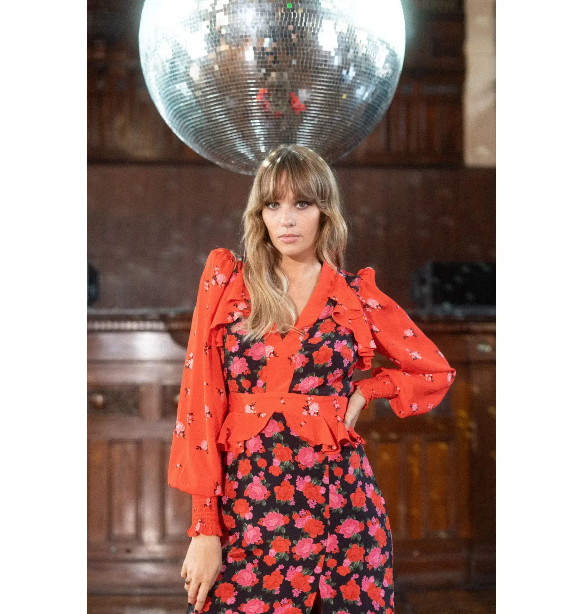 Queens Of Archive Chrissie NYC Dress Floral Size UK 10 - Image 3