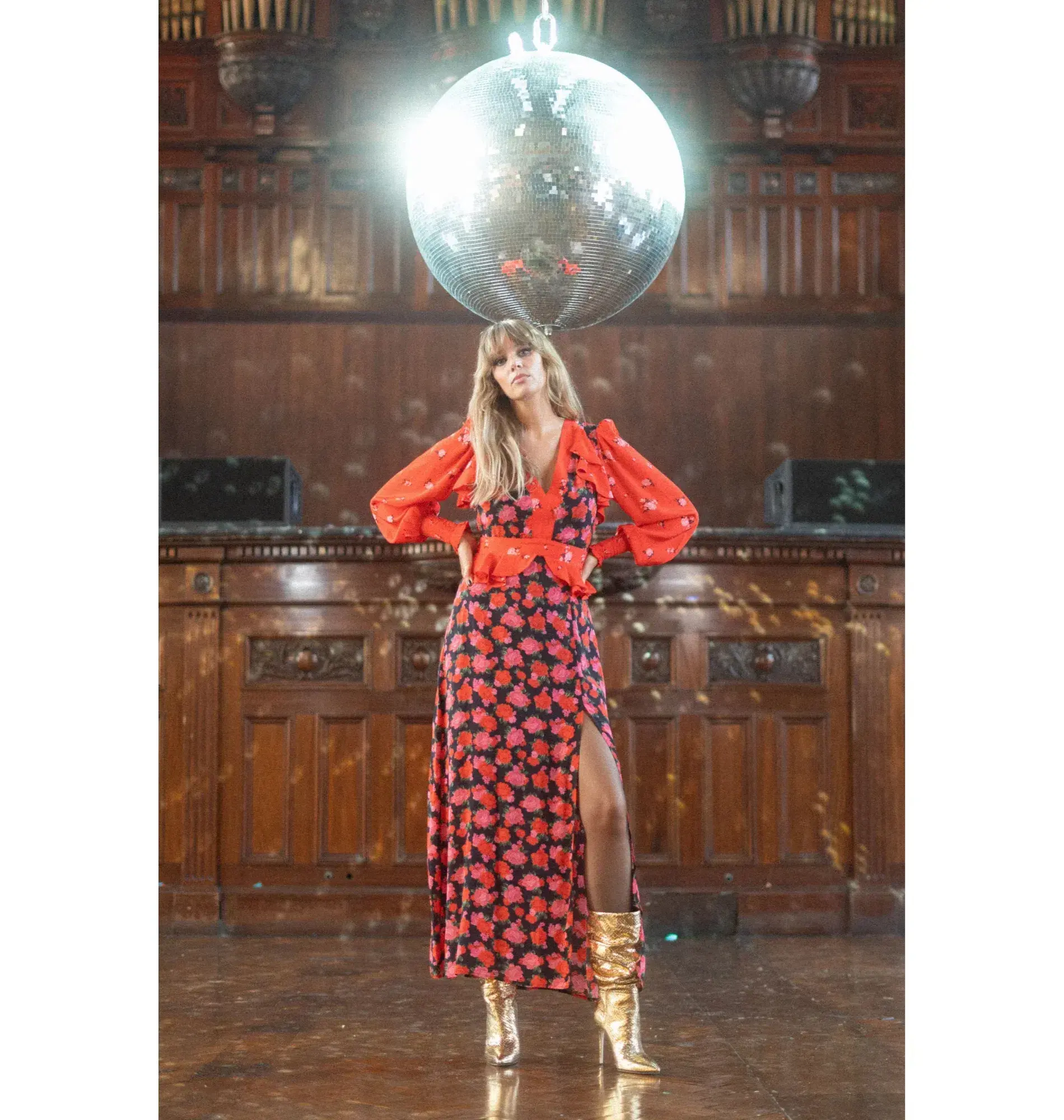 Queens Of Archive Chrissie NYC Dress Floral Size UK 10 - Image 2