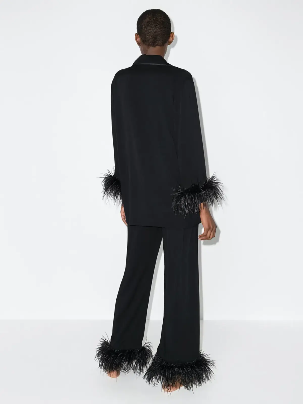 Sleeper Feather Pyjama Party Set Black Size S / UK 8 - Image 3