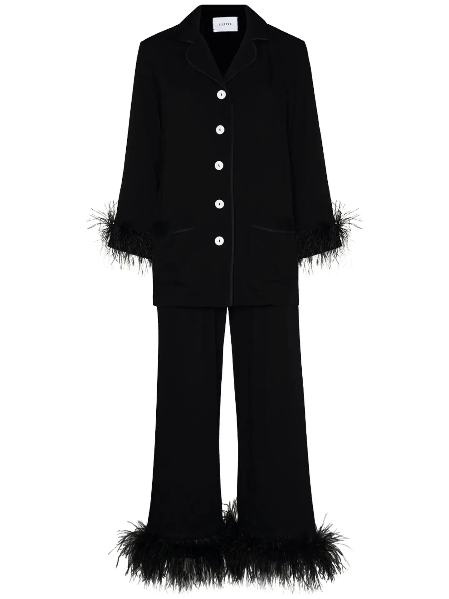Sleeper Feather Pyjama Party Set Black Size L / UK 12 - Image 5
