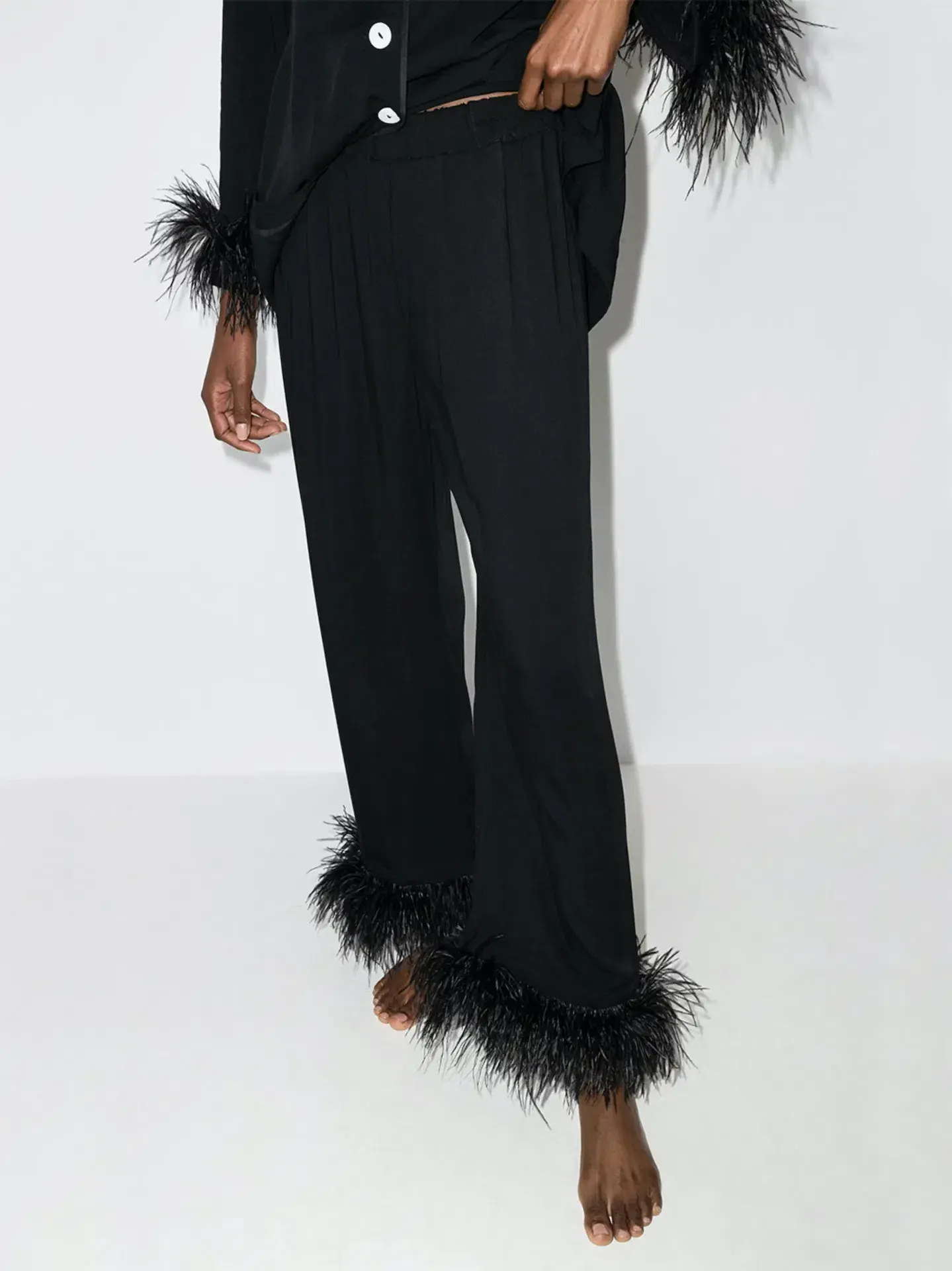 Sleeper Feather Pyjama Party Set Black Size L / UK 12 - Image 4
