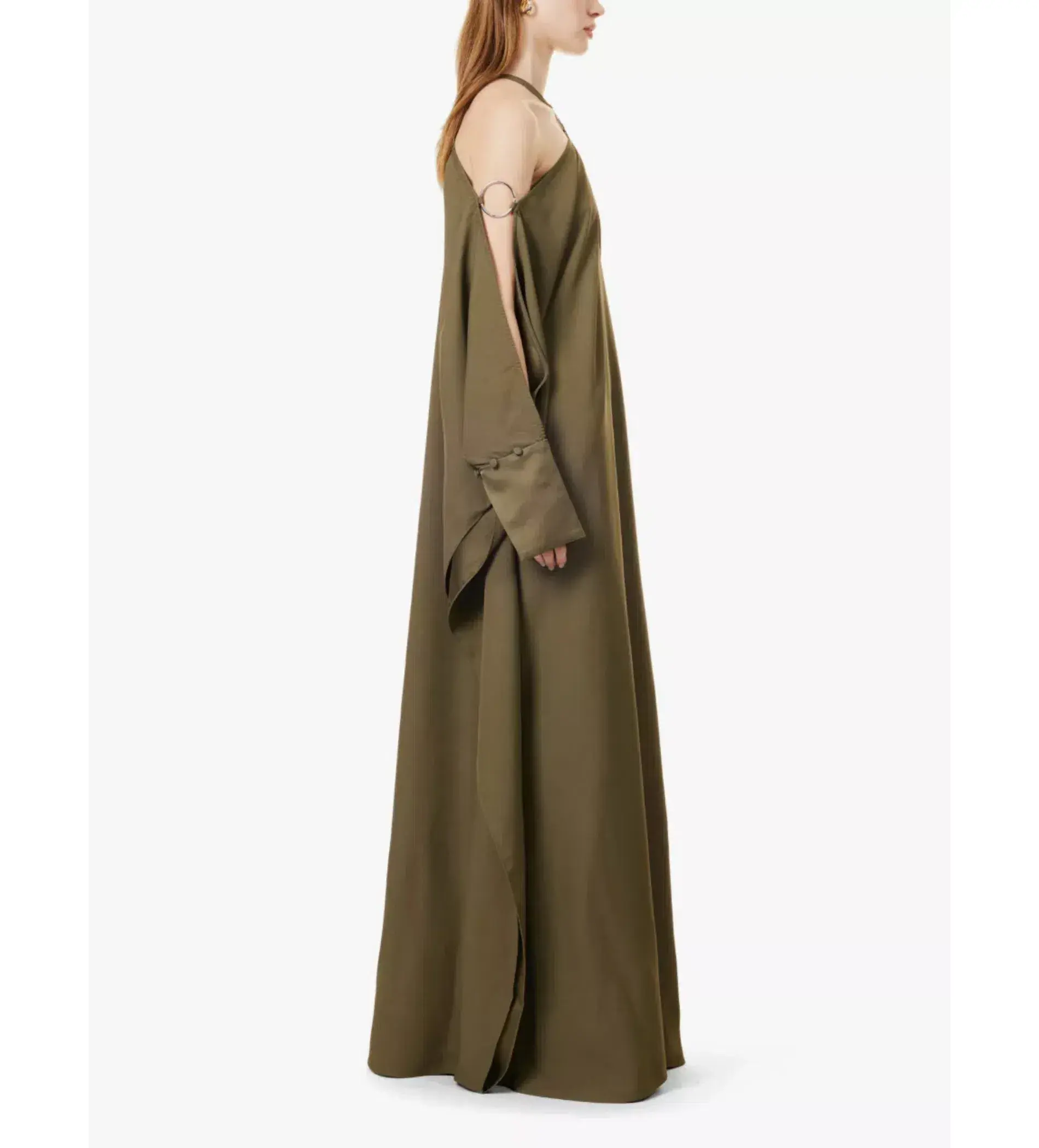 Taller Marmo Volturno Ring Cut Out Kaftan Green One Size  - Image 2