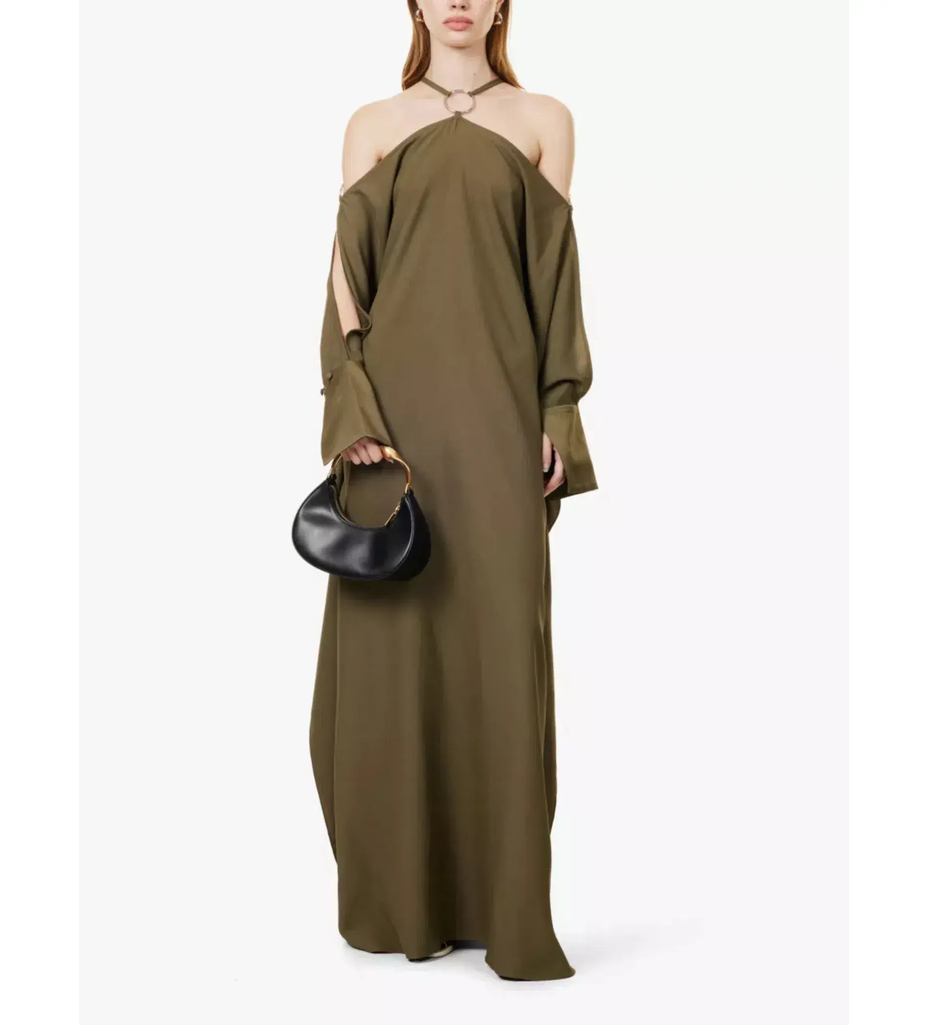 Taller Marmo Volturno Ring Cut Out Kaftan Green One Size  - Image 1