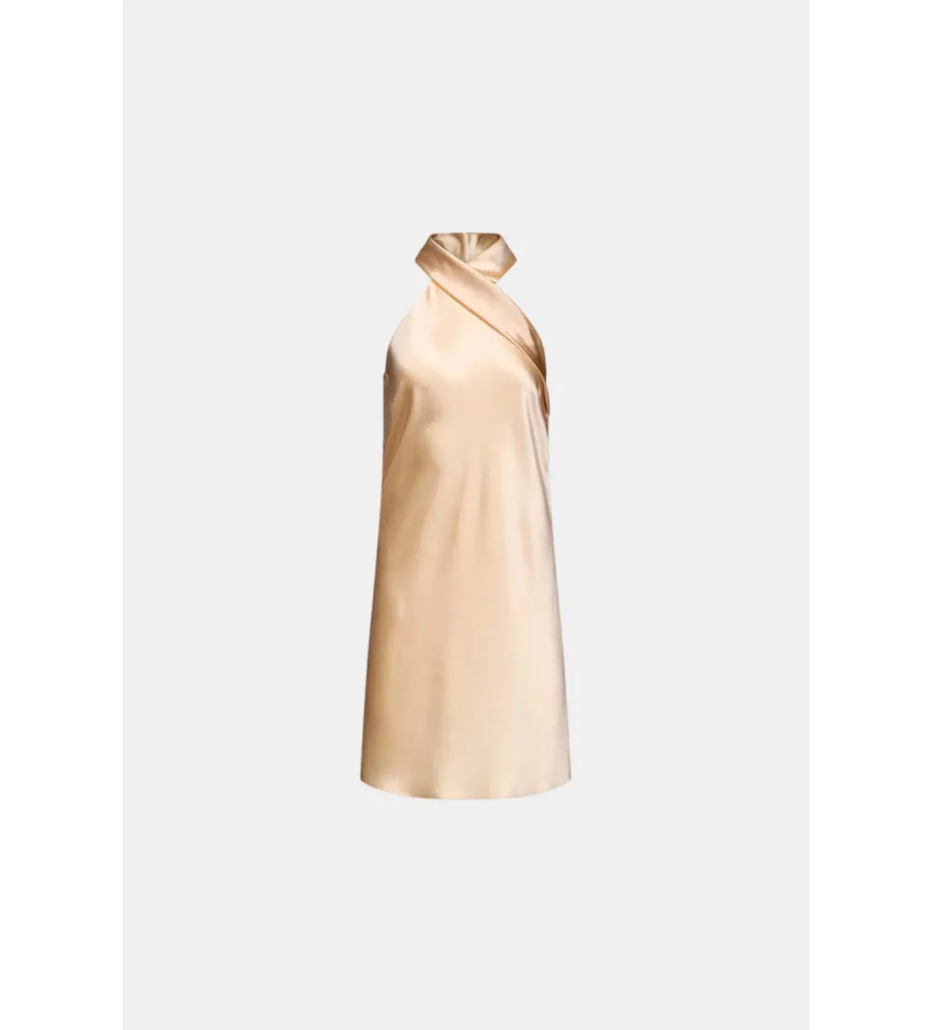 Galvan Pandora Halter Neck Mini Dress Peach Size 12  - Image 4