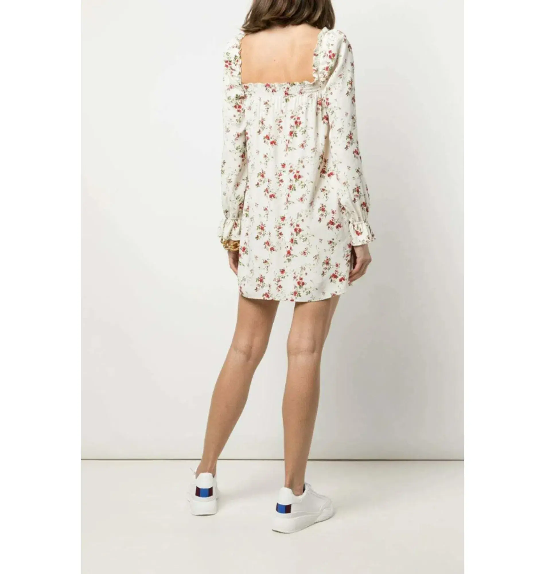 Reformation Hudsen Dress Floral Size UK 10 - Image 3