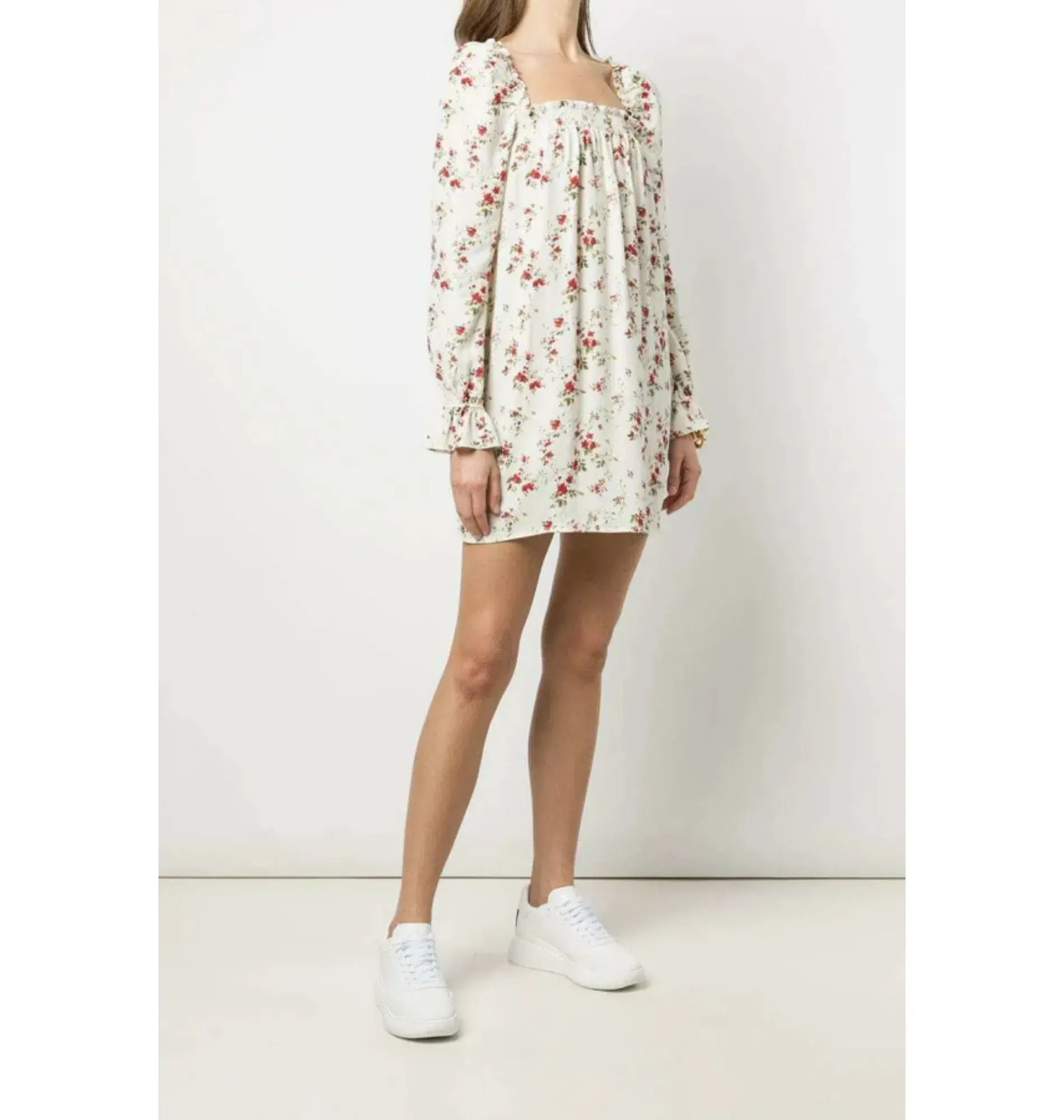 Reformation Hudsen Dress Floral Size UK 10 - Image 2