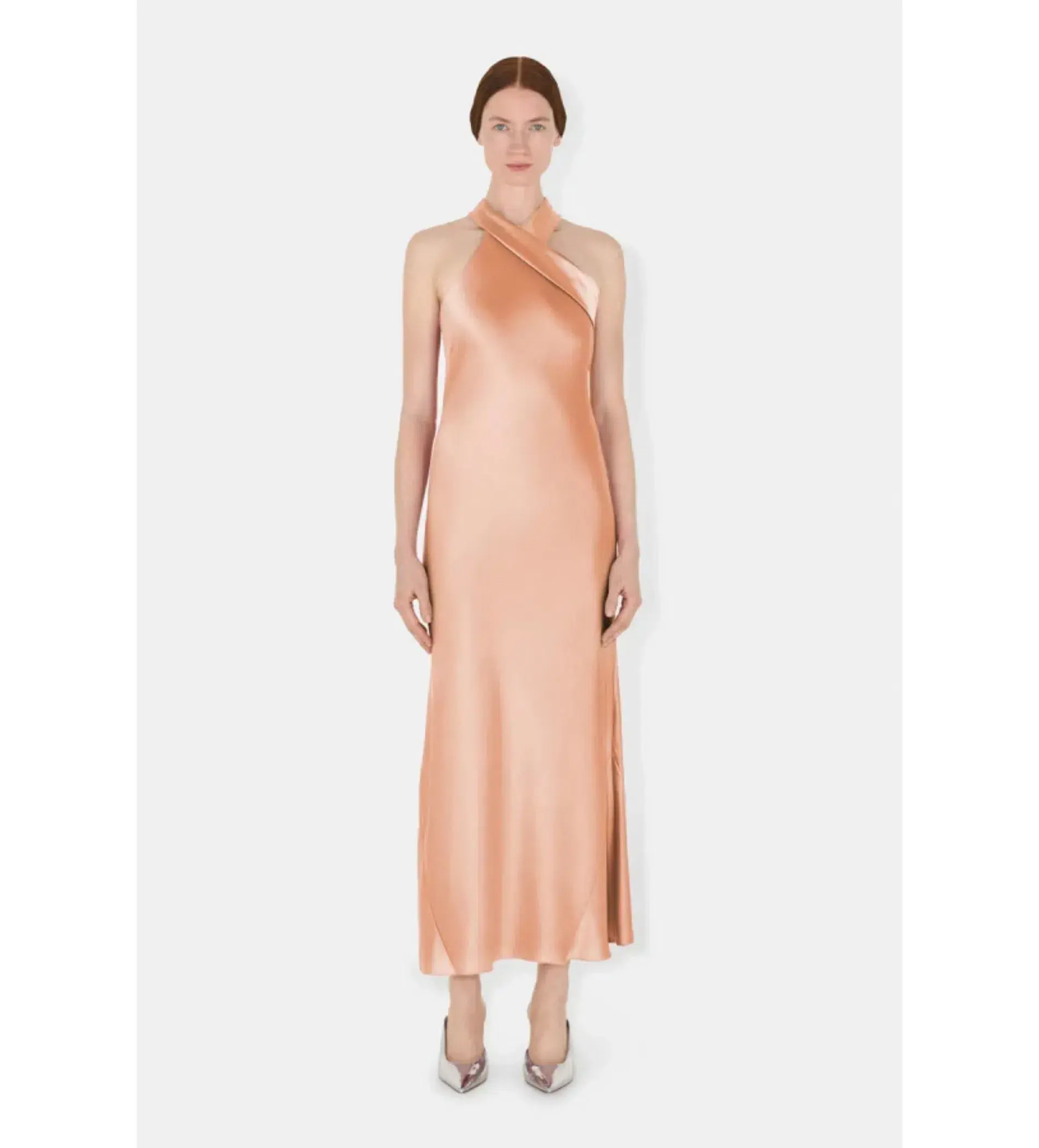 Galvan Rent Pandora Midi Dress Ballet Pink Size 10  - Image 1