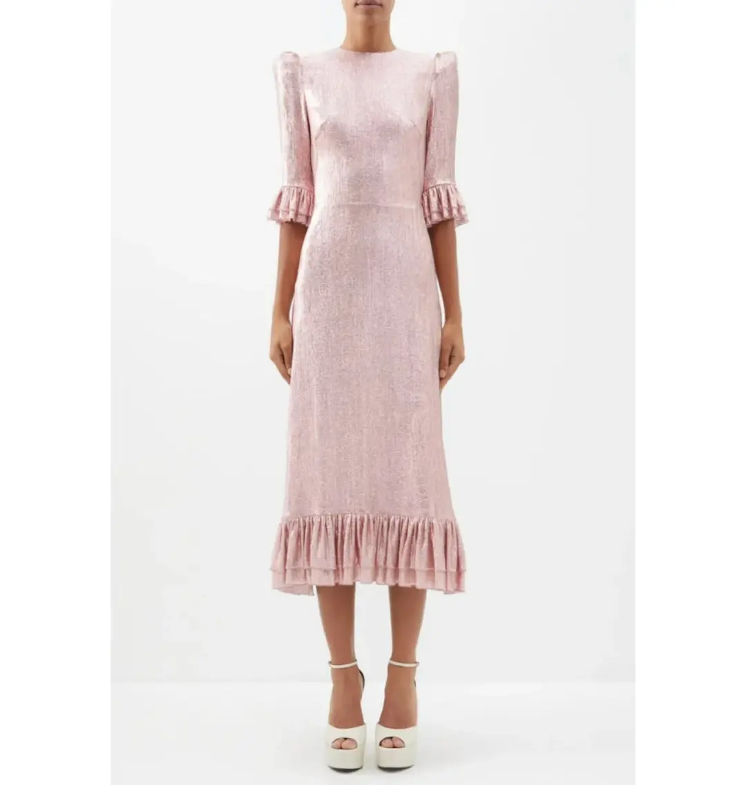The Vampire’s Wife Falconetti Dress in Pink Size UK 12 for rent on The Volte - main image