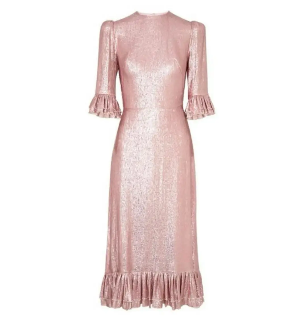The Vampire’s Wife Falconetti Dress in Pink Size UK 12 for rent on The Volte - main image