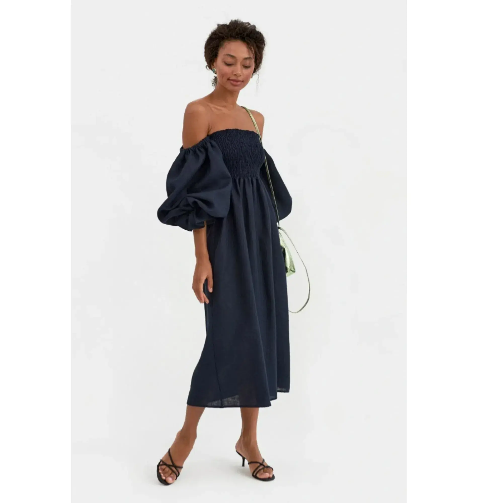 Sleeper Atlanta Dress in Navy Size S / UK 8 - Image 5
