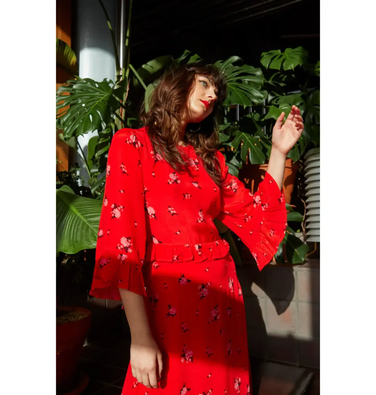 Queens of Archive Patti Tie Back Dress Red Size S / UK 8 - Image 1