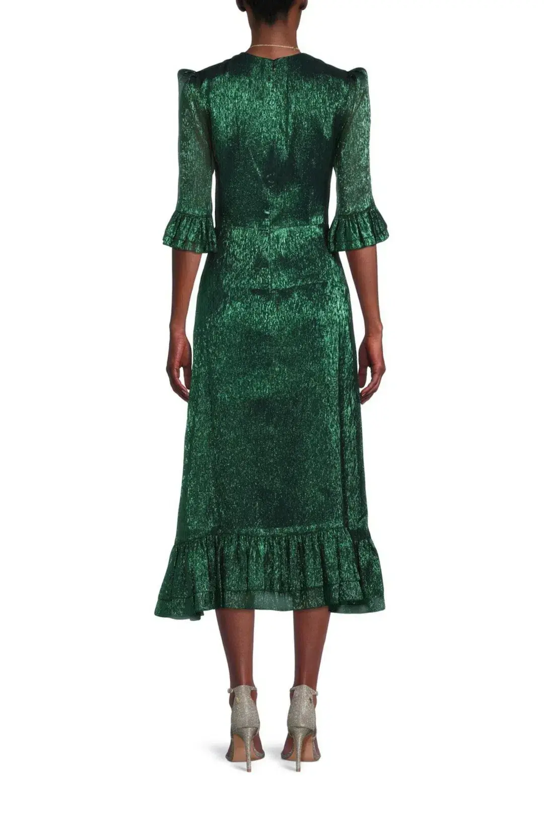 The Vampire's Wife The Falconetti Midi Dress Green Size UK 14 for rent on The Volte - main image