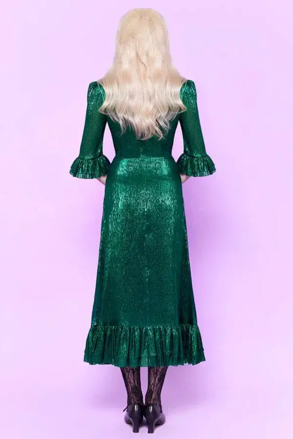 The Vampire's Wife The Falconetti Midi Dress Green Size UK 10 - Image 2