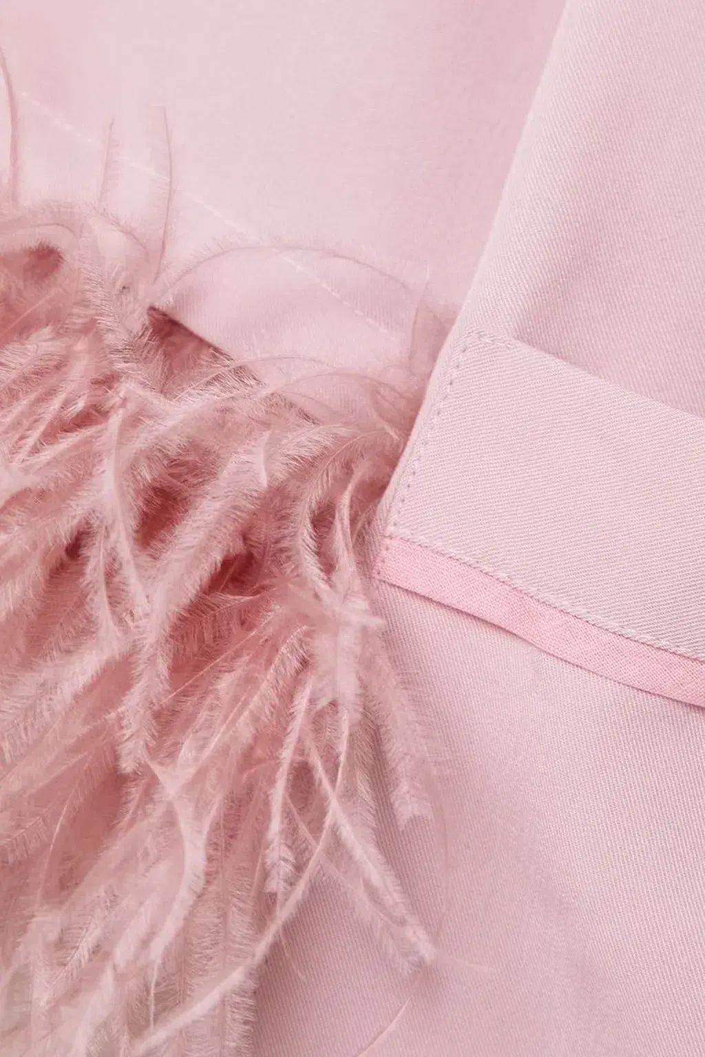 Sleeper Party Feather Trimmed Pajama Set Baby Pink Size M / UK 10 - Image 3