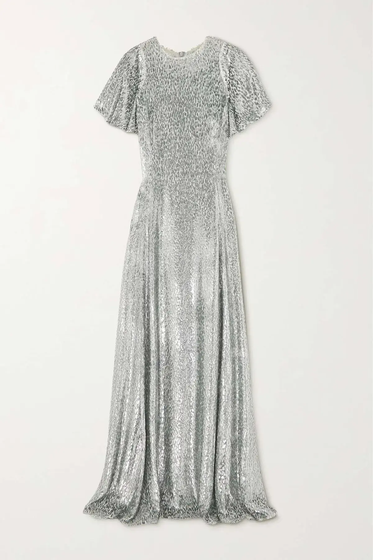 The Vampire's Wife Midnight Tremors Metallic Gown Silver Size UK 10 - Image 6