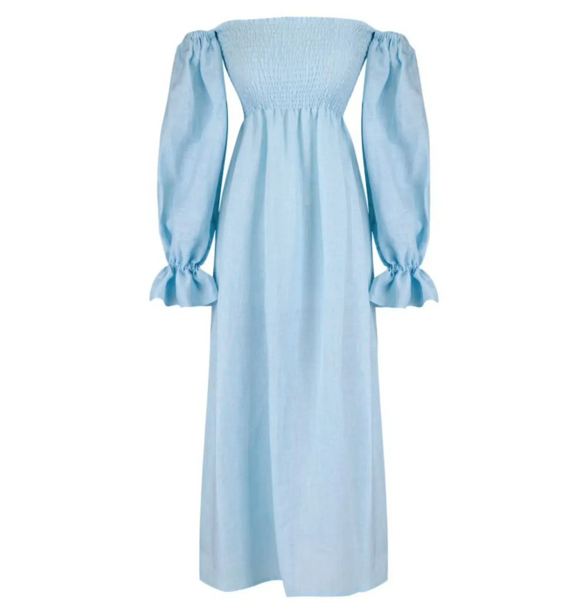 Sleeper Atlanta Dress Blue Size UK 10 - Image 4
