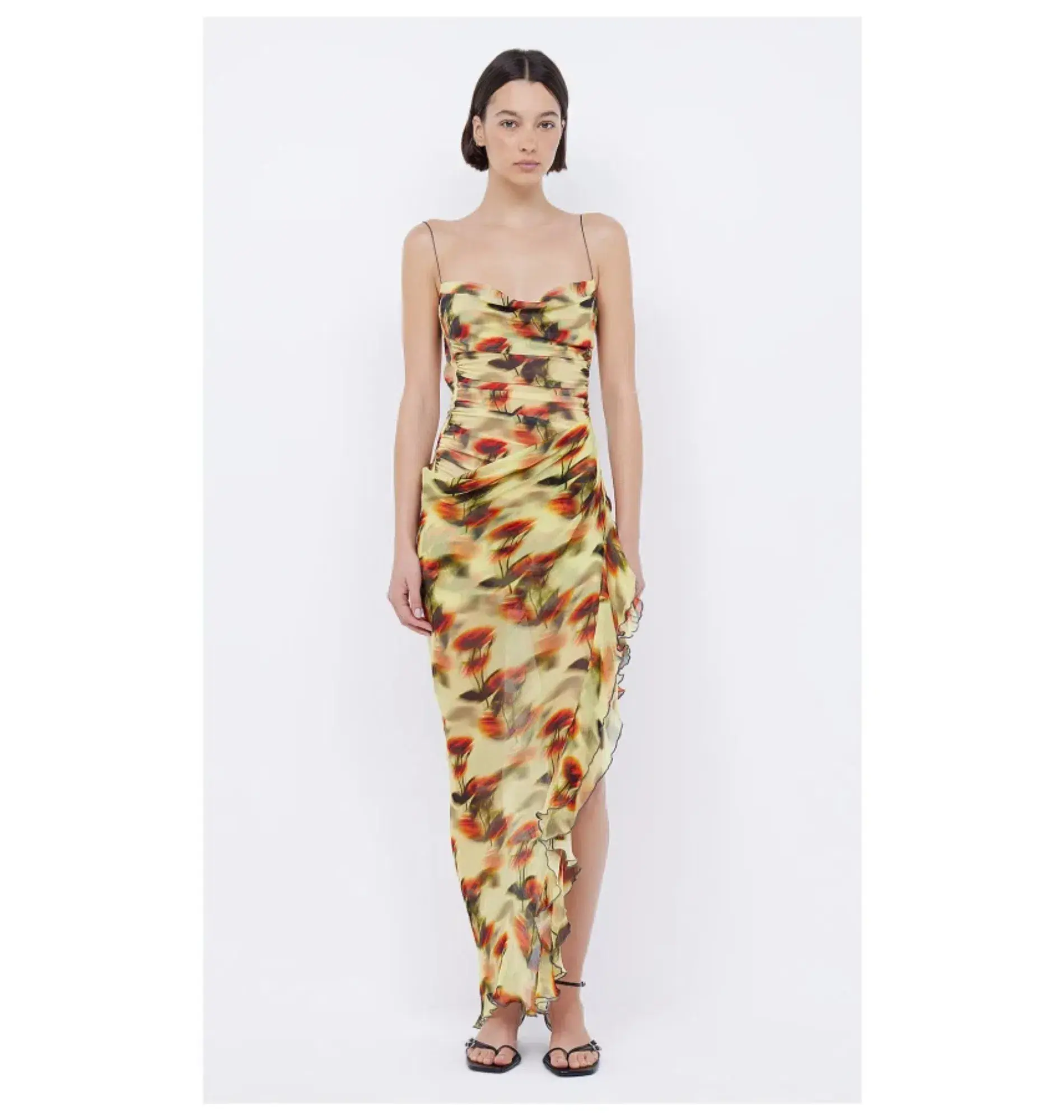 Bec & Bridge Fiore Open Back Maxi Dress Print Size 8 - Image 1