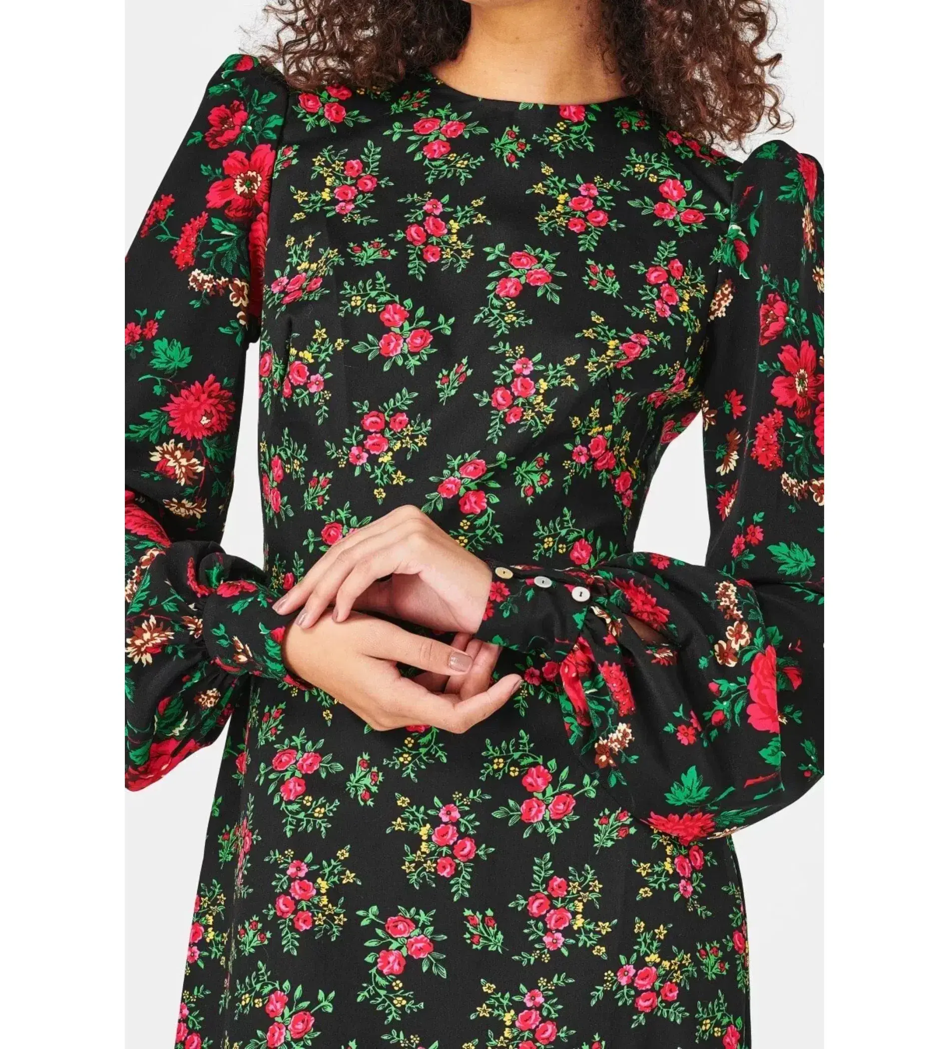 The Vampire's Wife Villanelle Rose Dress Black Size 8 - Image 3