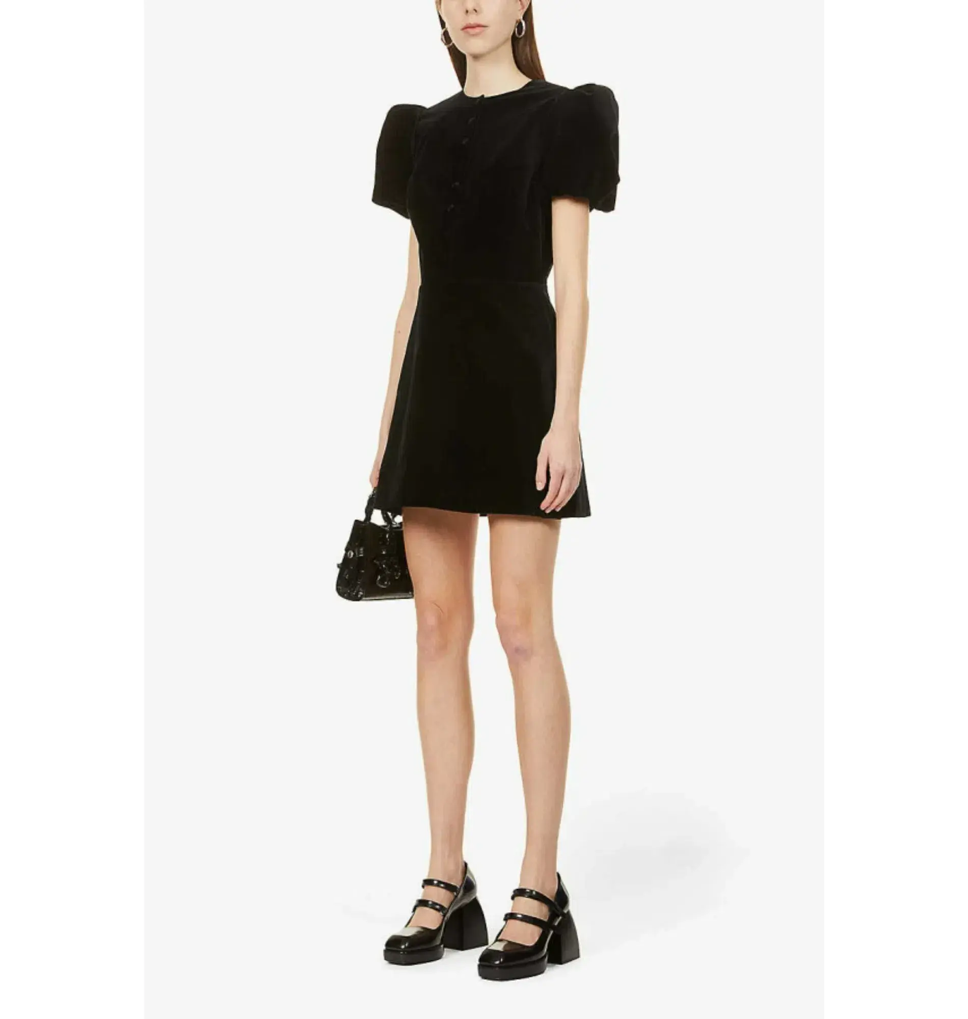 The Vampire’s Wife Heartbreak Puff Sleeve Dress Black Size UK 12 - Image 2
