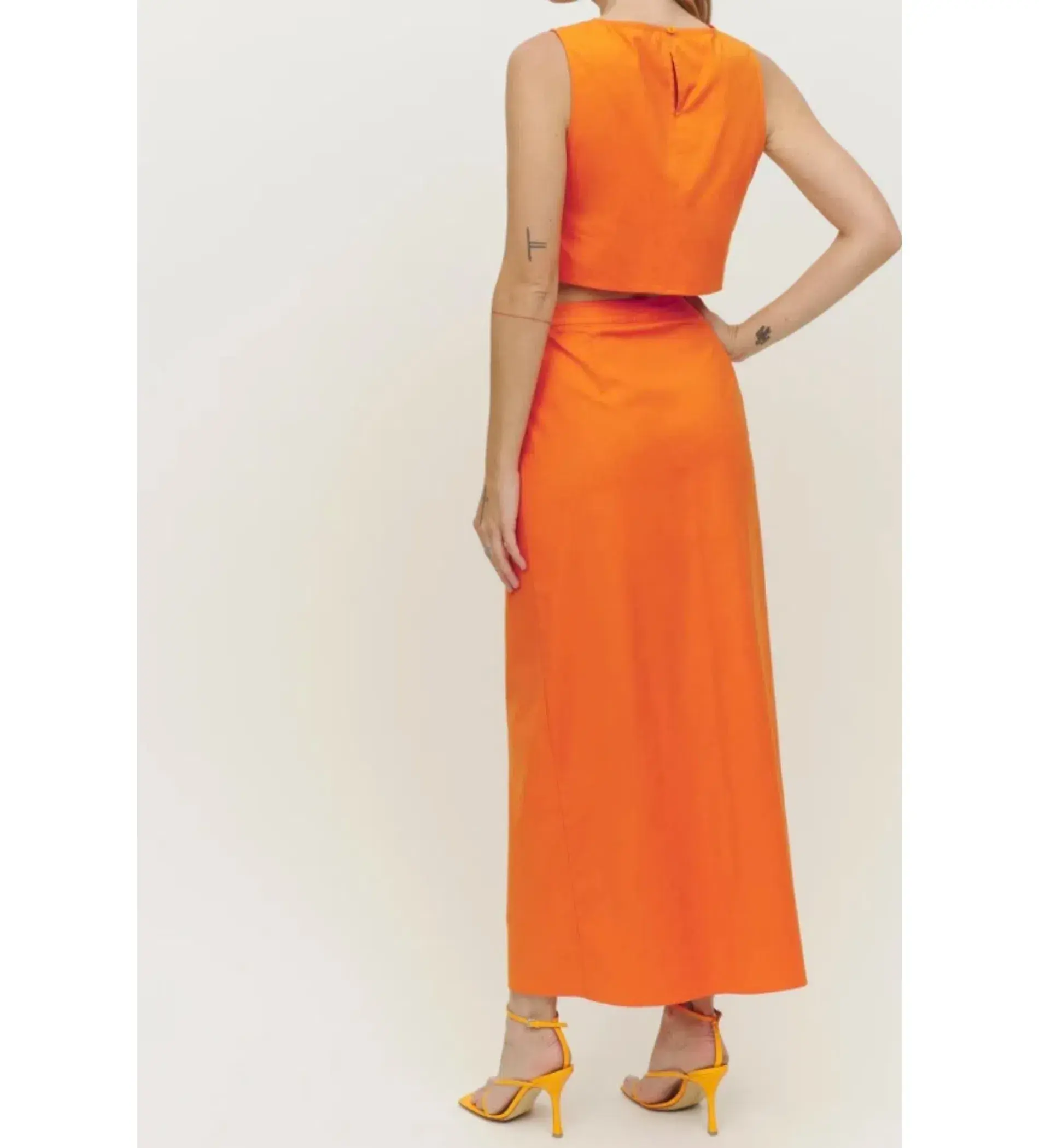 Reformation Mylie Co-ord Orange Size 10  - Image 2