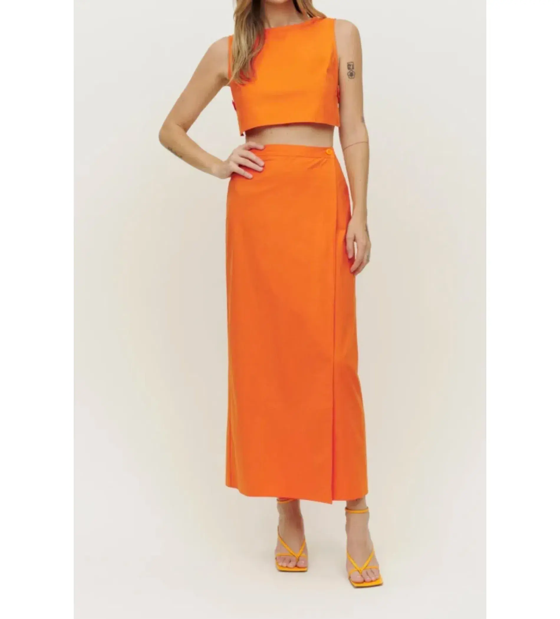 Reformation Mylie Co-ord Orange Size 10  - Image 1