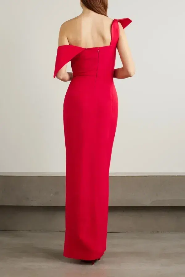 Roland Mouret One Shoulder Asymmetrical Gown Size 10 - Image 2