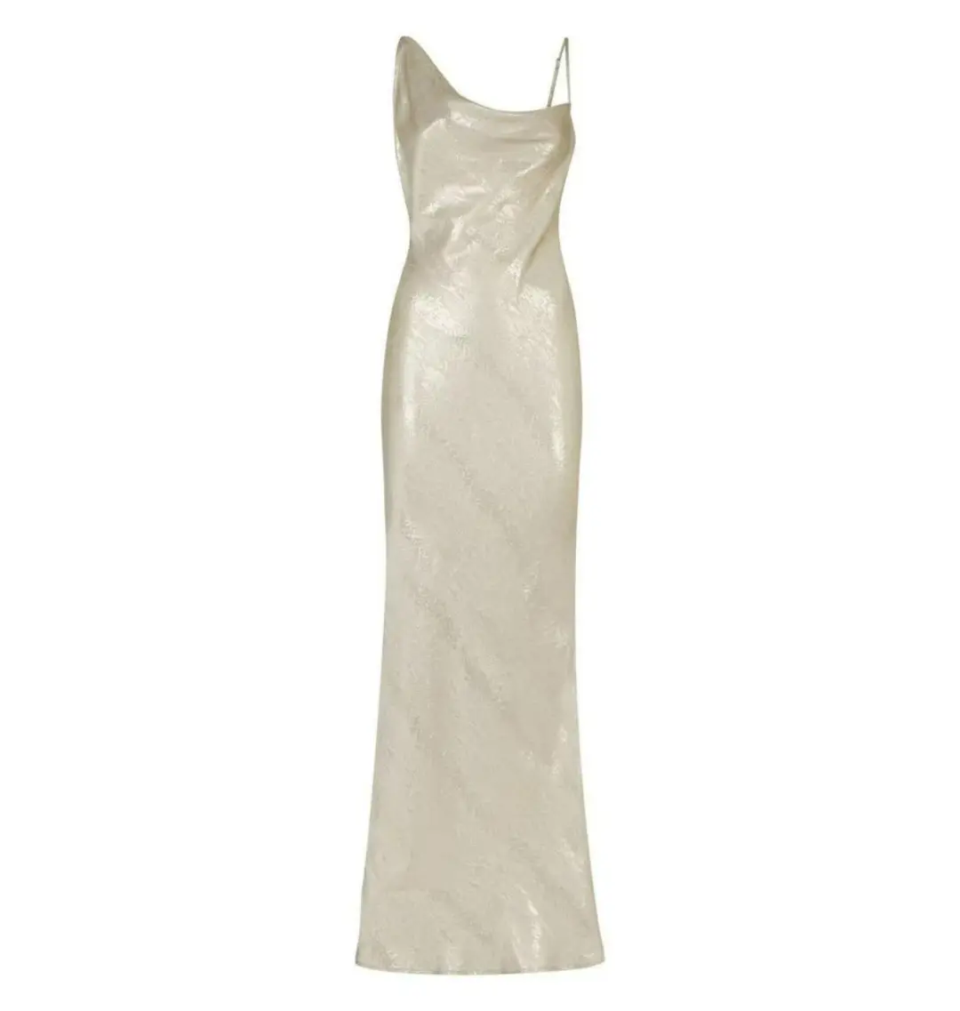 Rat & Boa Gaia Slip Dress Silver Snake Size UK 12 for rent on The Volte - main image