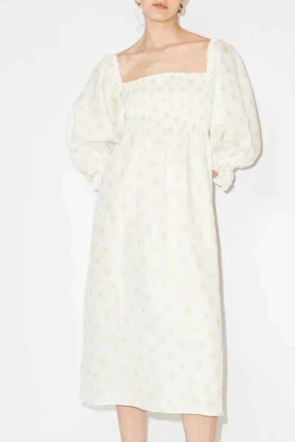 Sleeper Atlanta Daisy Midi Dress Floral Size S / UK 8 - Image 5
