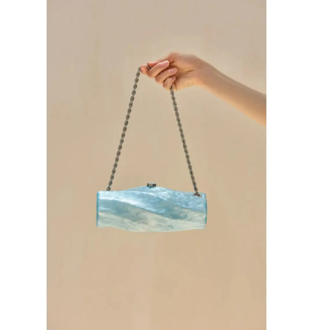 Cult Gaia Juliet Acrylic Bag Blue for rent on The Volte - main image