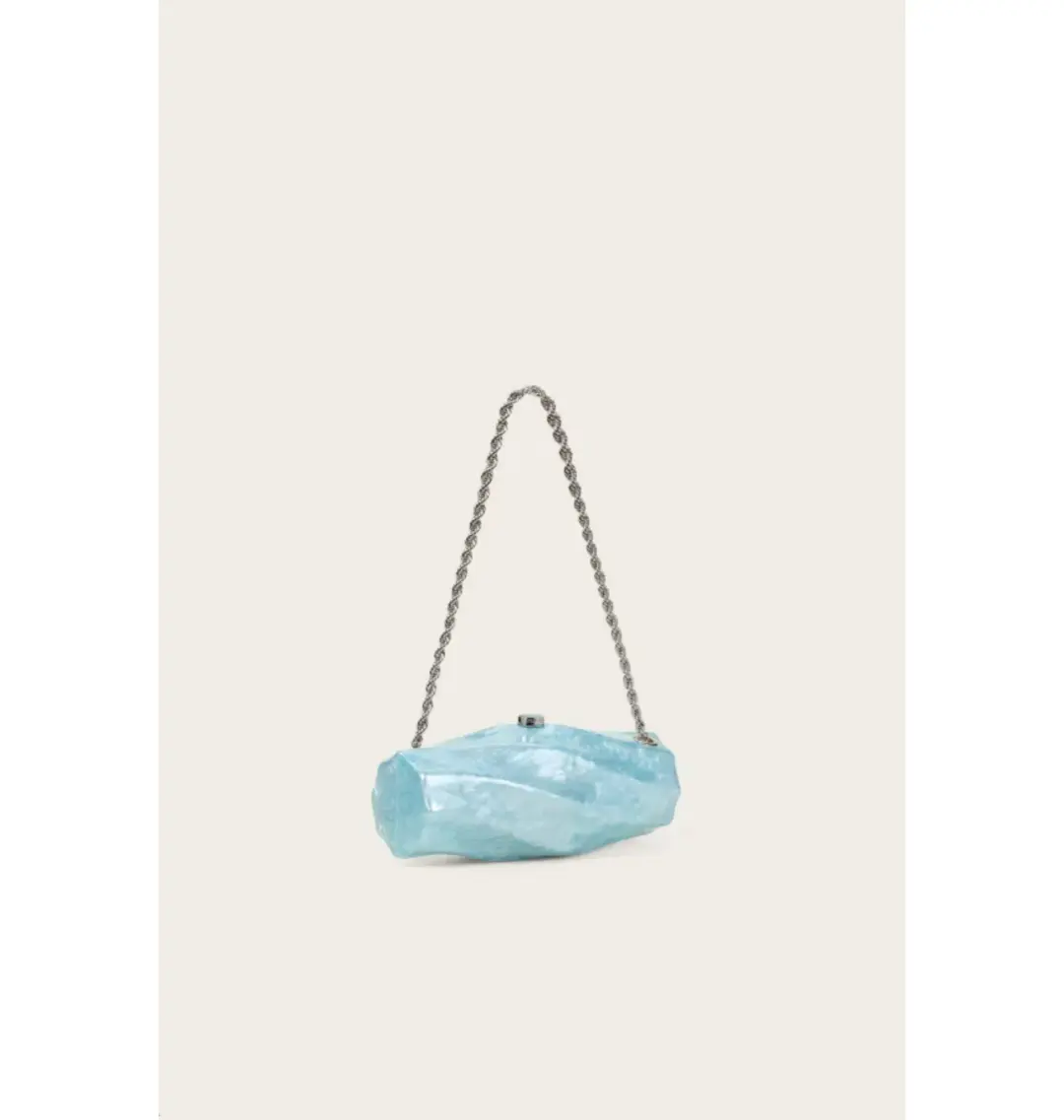 Cult Gaia Juliet Acrylic Bag Blue for rent on The Volte - main image