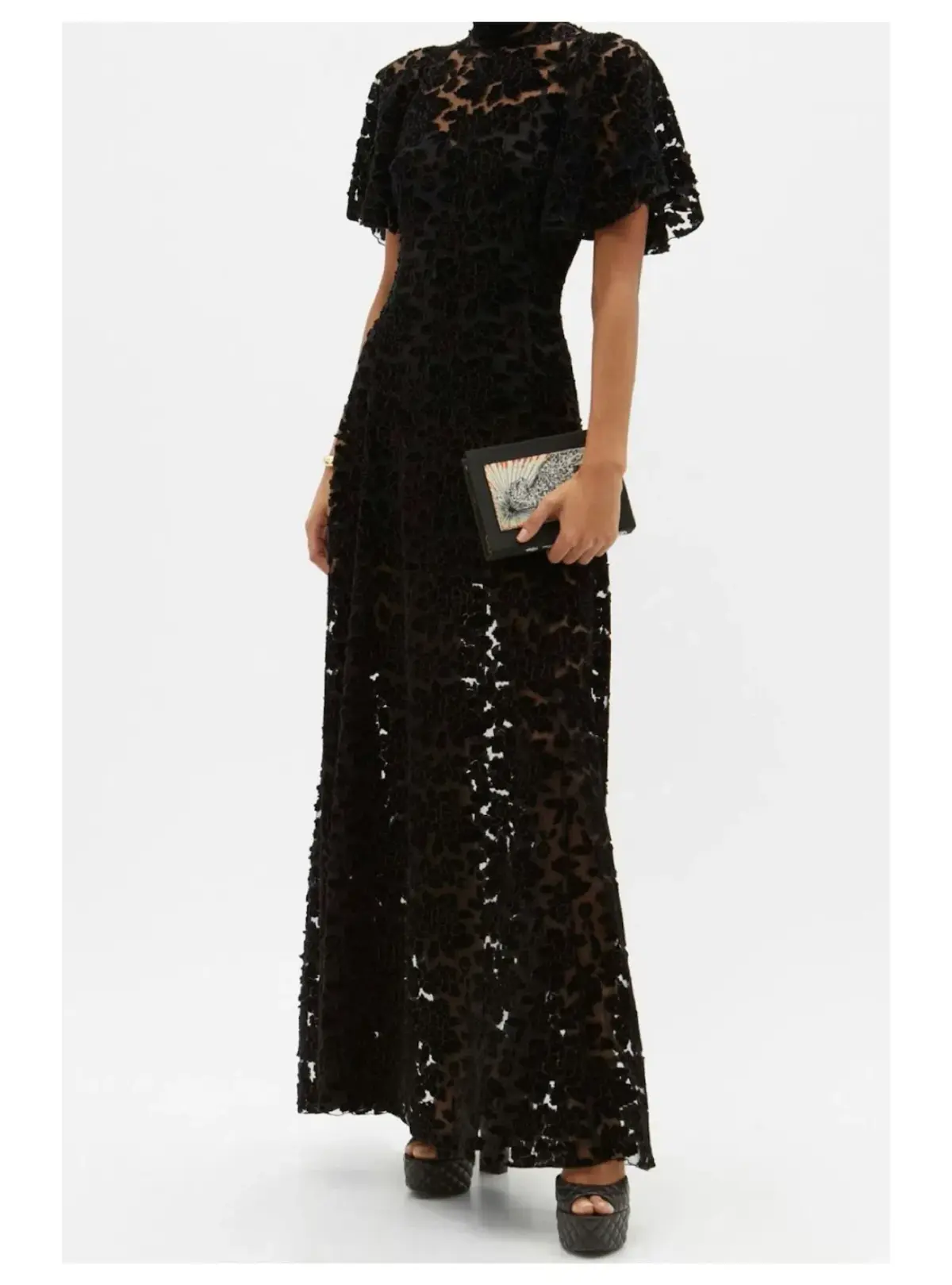 The Vampire's Wife Night Tremors Lace Gown Black Size UK 10 - Image 1