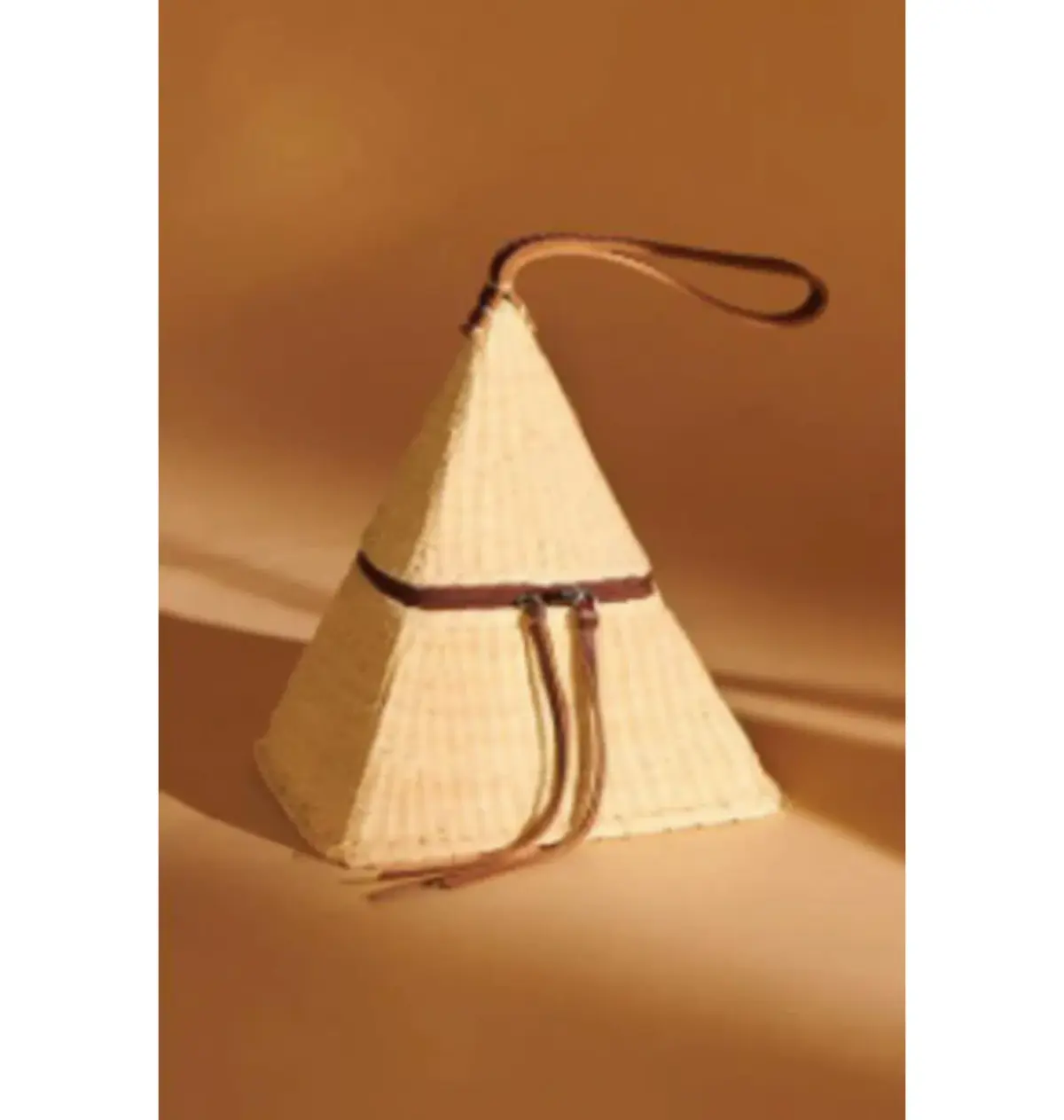 Nannacay Noor Pyramid Woven Bag Camel  - Image 1