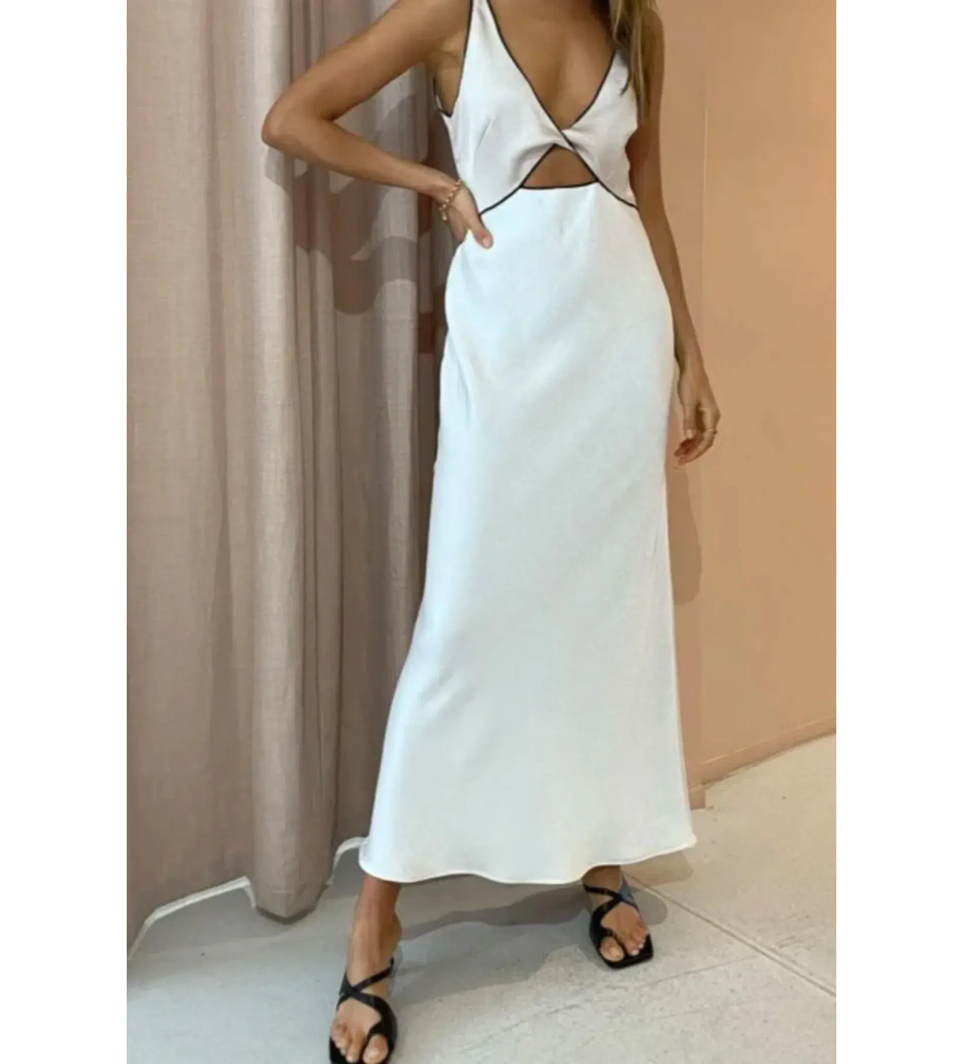 Bec & Bridge Sandy Maxi Dress Ivory Size 12 - Image 3