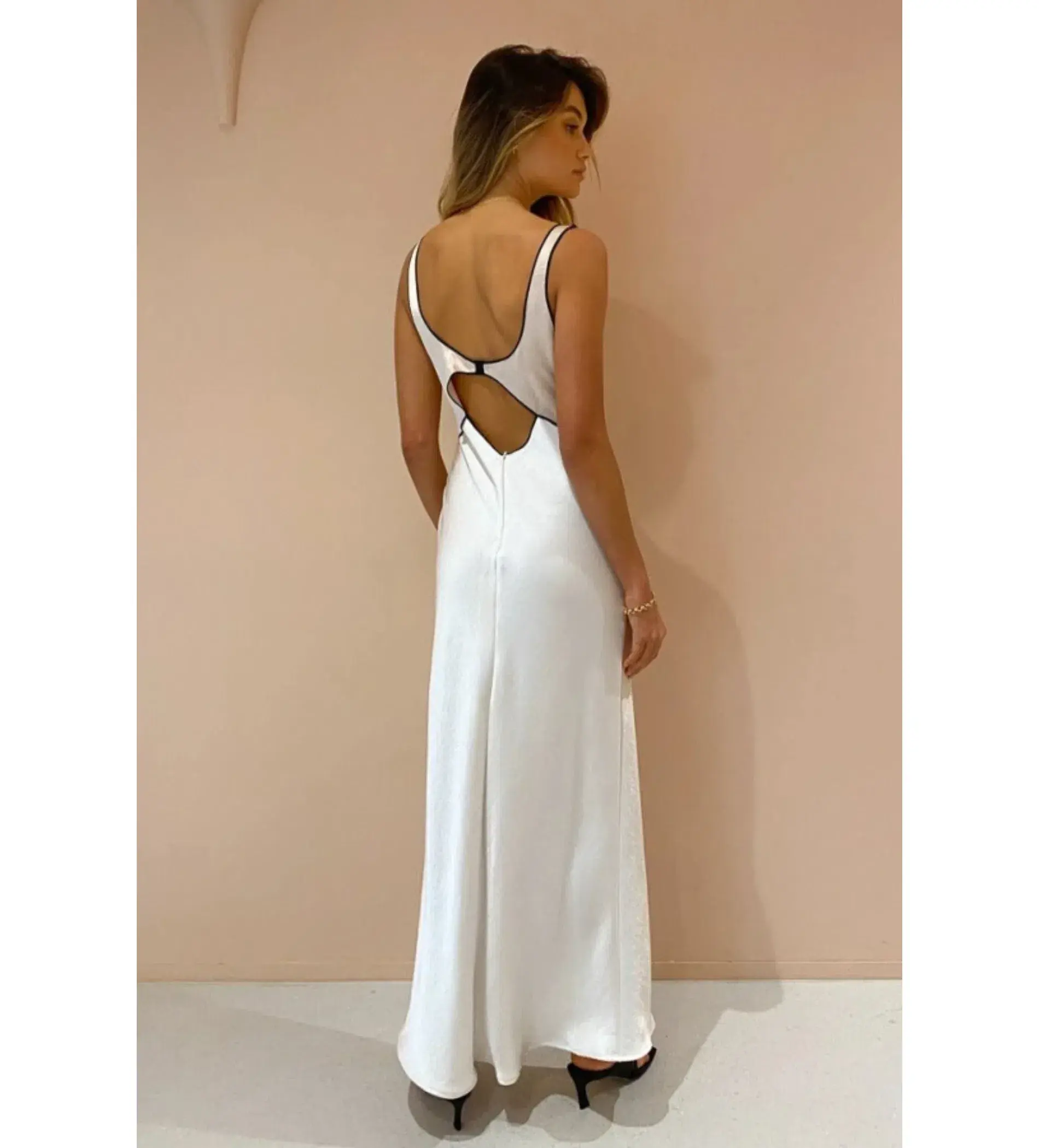 Bec & Bridge Sandy Maxi Dress Ivory Size 12 - Image 5