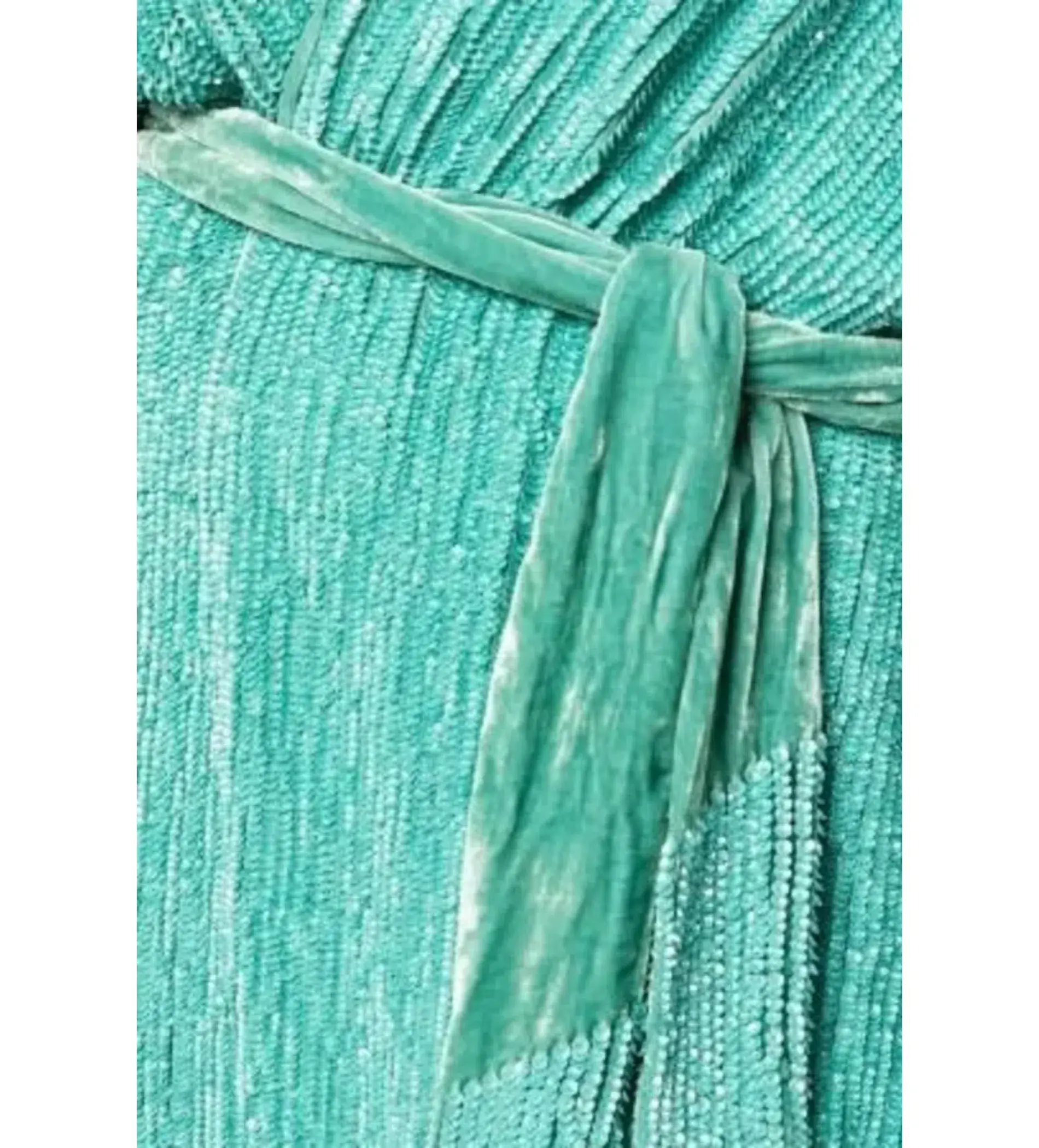 Retrofête Grace Sequin Mini Dress Green Size S/UK 8 - Image 4