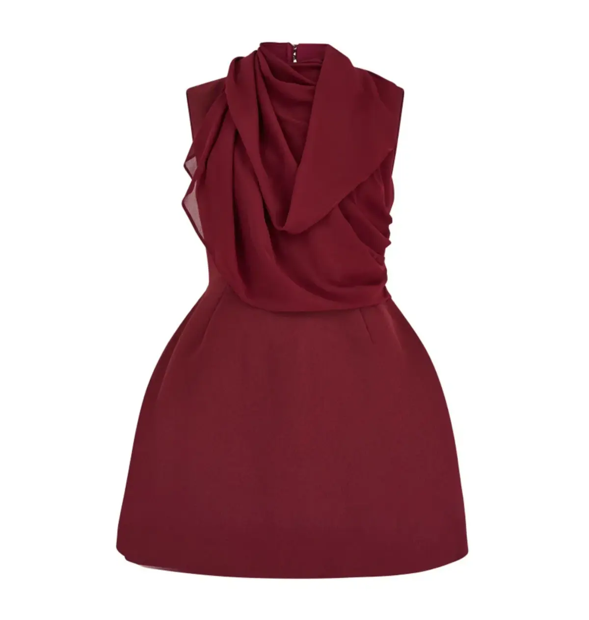 Odd Muse Ultimate Muse Gathered Mini Dress in Bordeaux Size UK 12 - Image 7