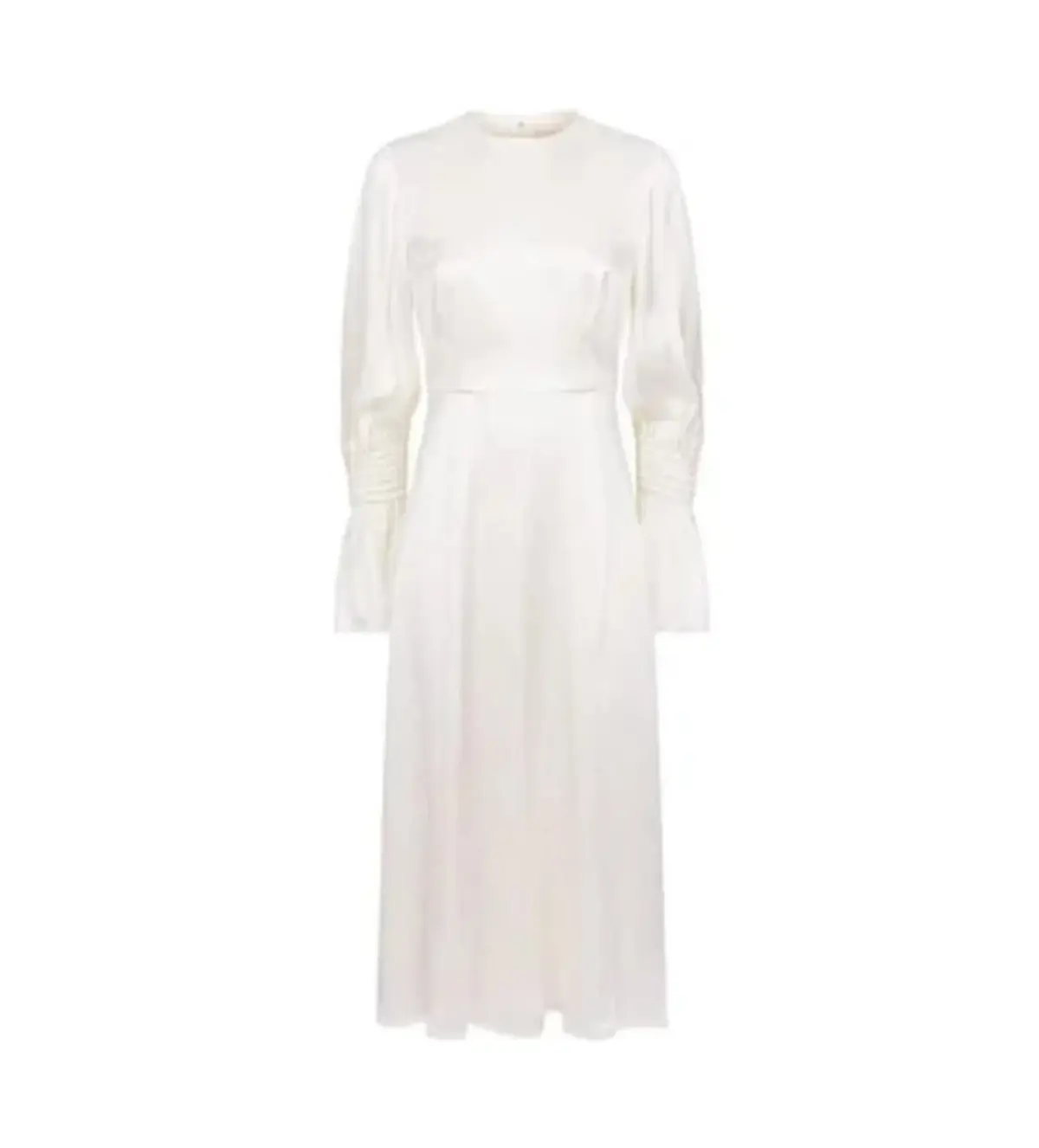 Roksanda Duana Silk Midi Dress White Size 10 - Image 4