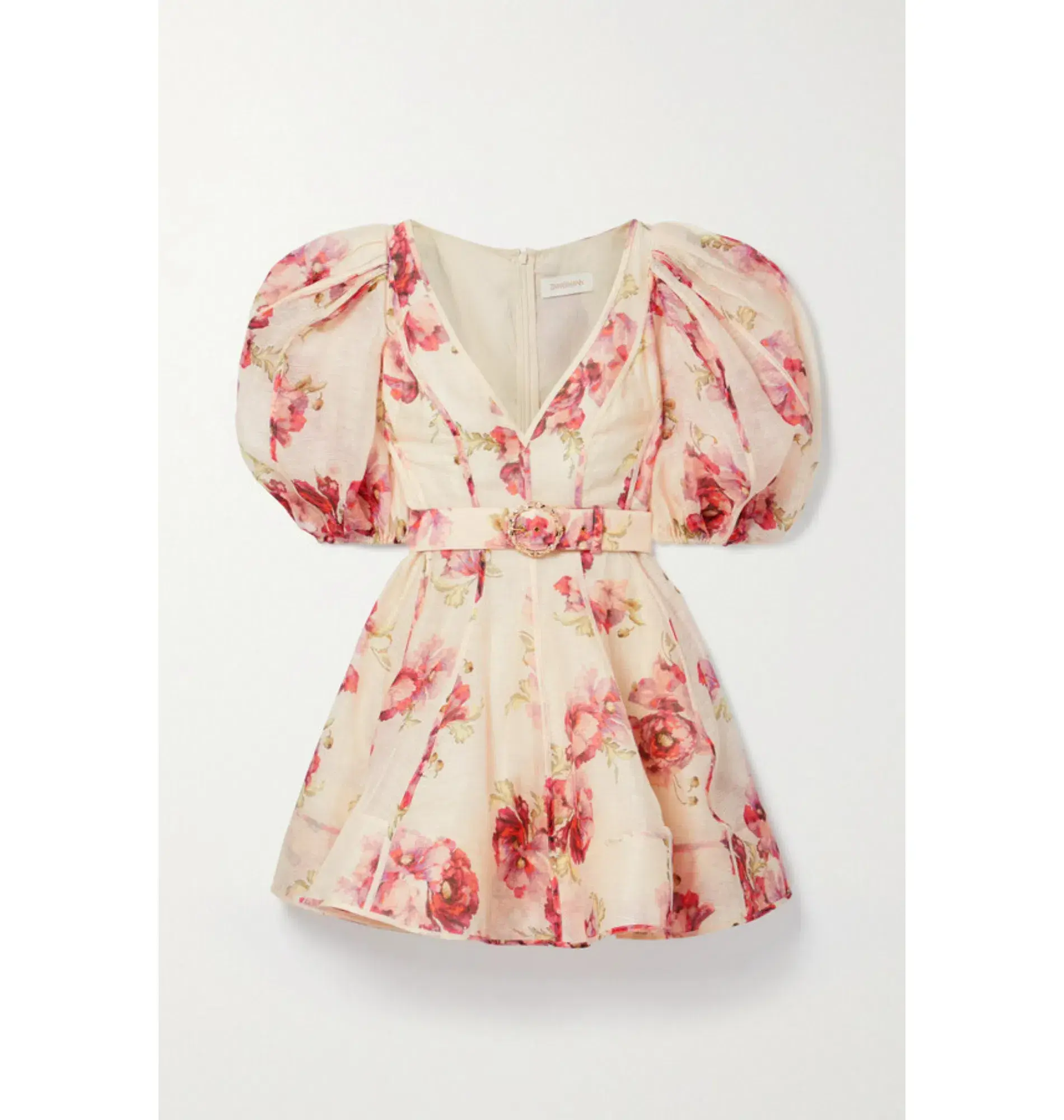 Zimmermann High Tide Mini Dress Pink Floral Size 2 / UK 12 - Image 3