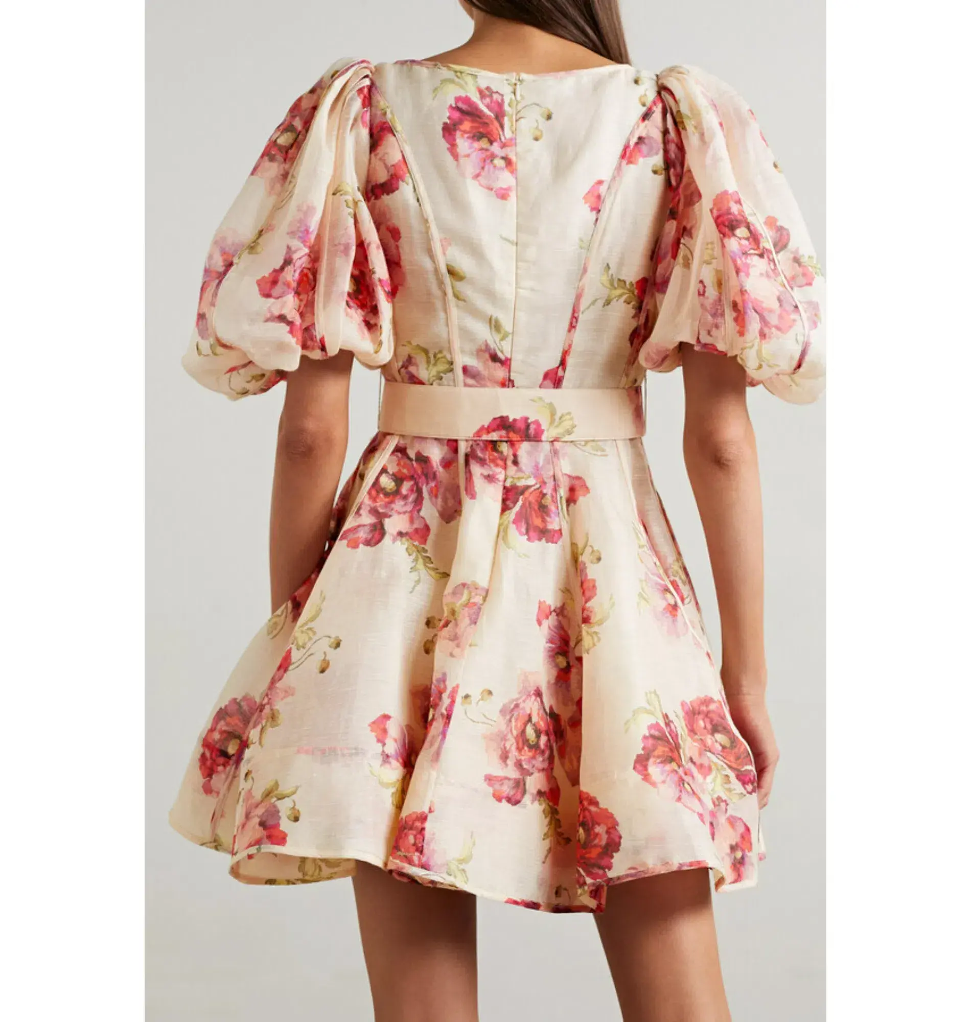 Zimmermann High Tide Mini Dress Pink Floral Size 2 / UK 12 - Image 2
