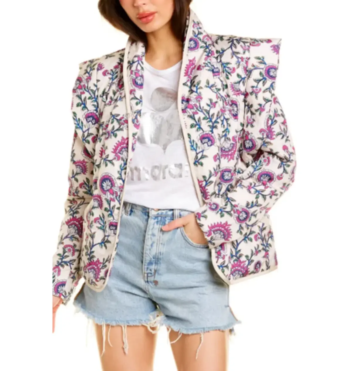 Isabel Marant Janissae Jacket Floral Size 10 - Image 3