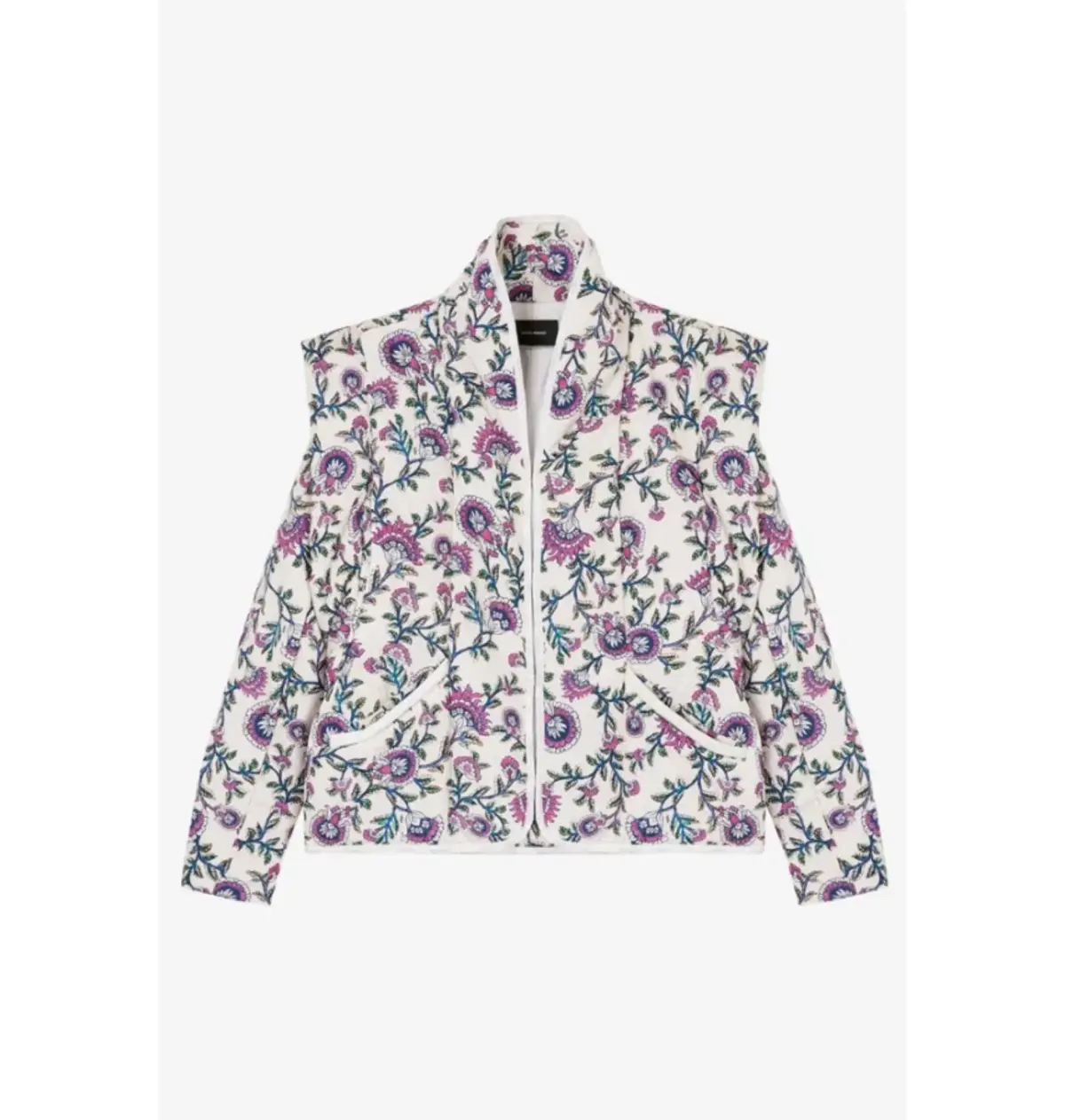 Isabel Marant Janissae Jacket Floral Size 10 - Image 5