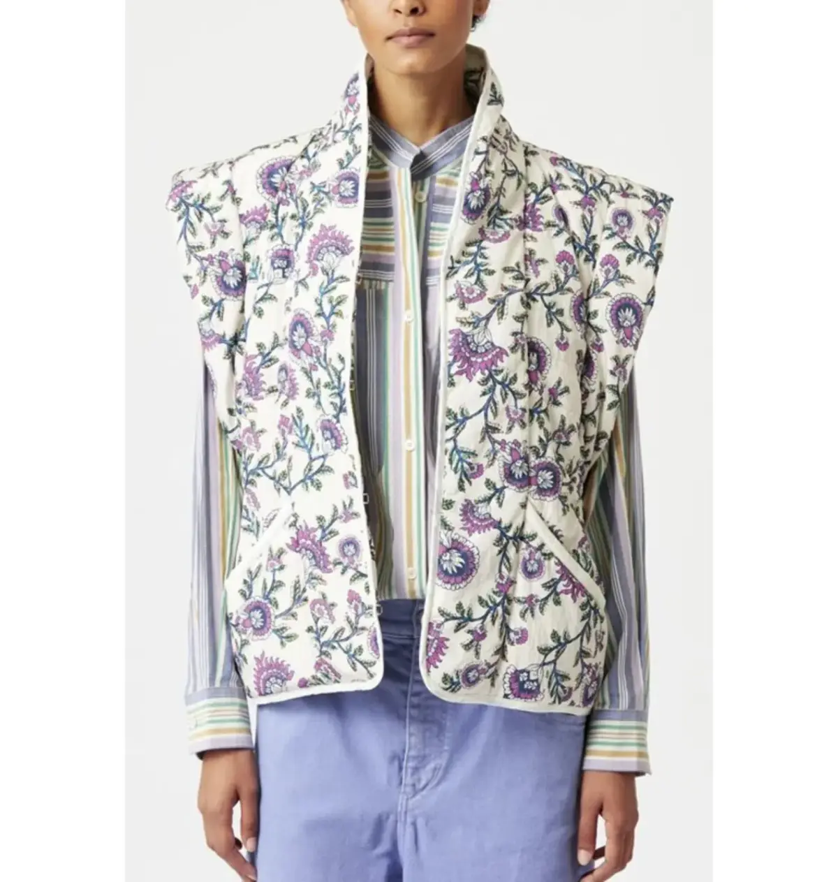 Isabel Marant Janissae Jacket Floral Size 10 - Image 2