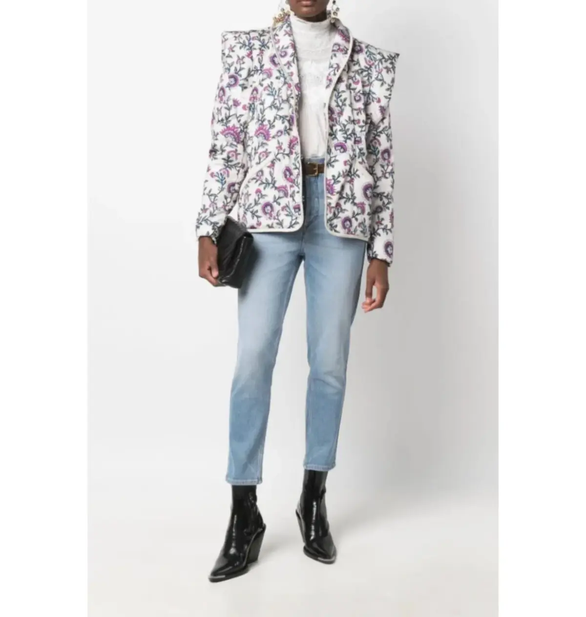 Isabel Marant Janissae Jacket Floral Size 10 - Image 4