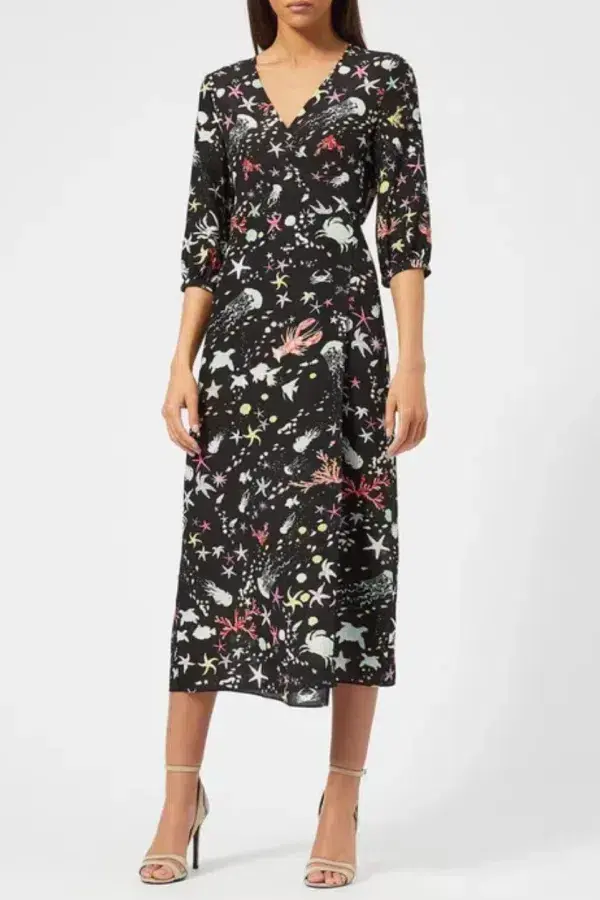 Rixo Phoebe Dress Animal Print Size L / UK 14 - Image 1